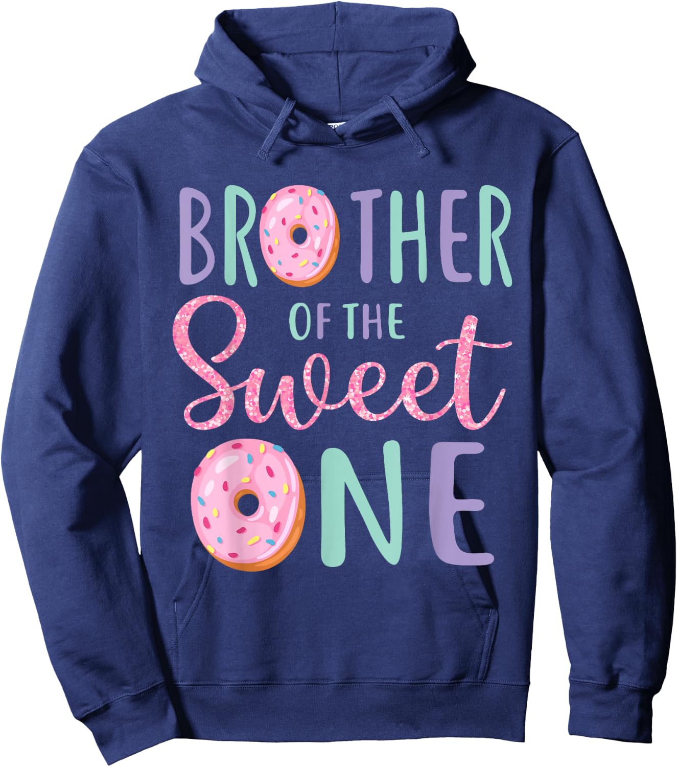 Brother of The Sweet One First Birthday Matching Family Hoodie - Hoodie | Navy