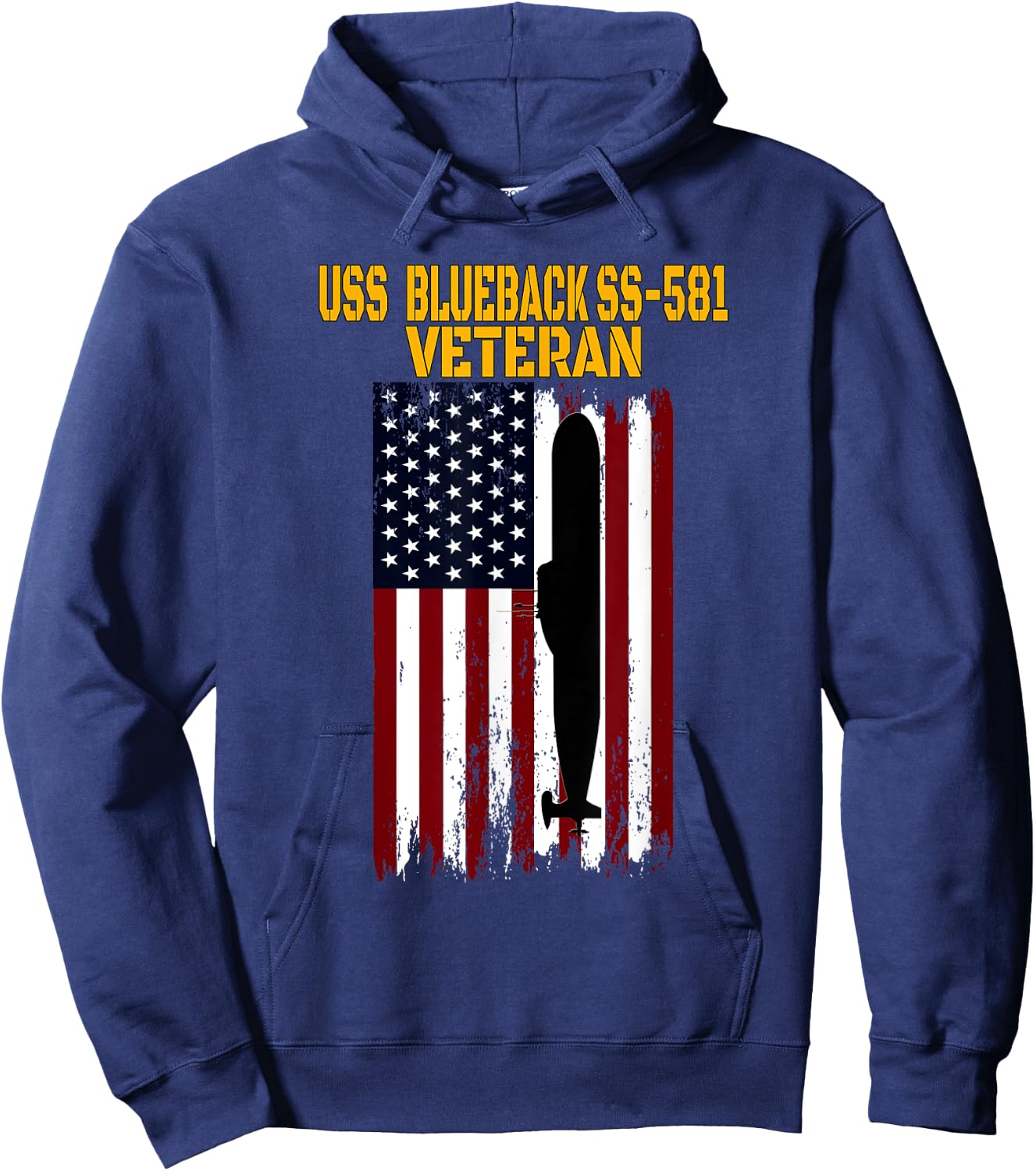USS Blueback SS-581 Submarine Veterans Day Father's Day Hoodie - Hoodie | Navy