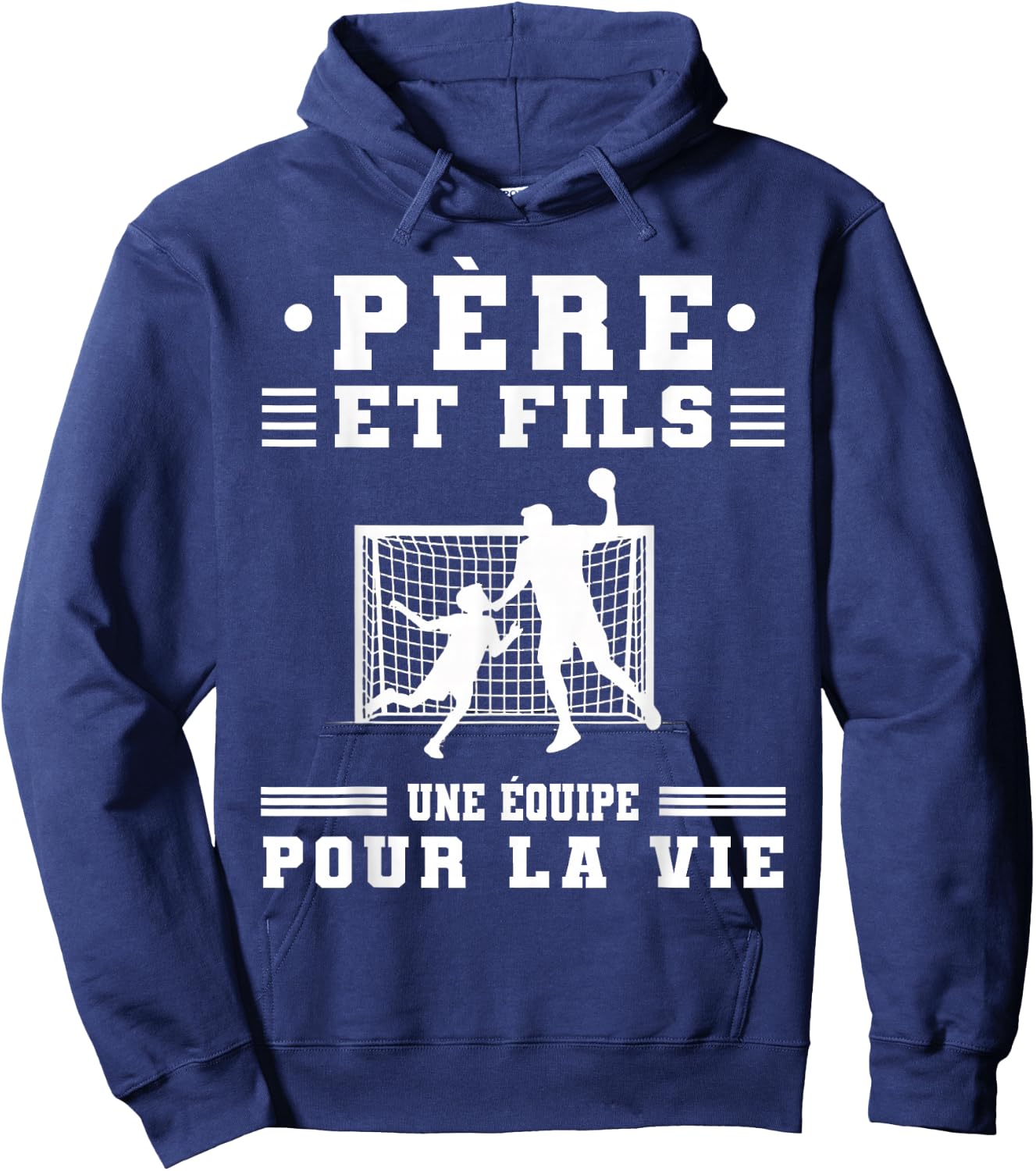 Father and Son Handball Dad Handball Duo Fathers Day Hoodie - Hoodie | Navy