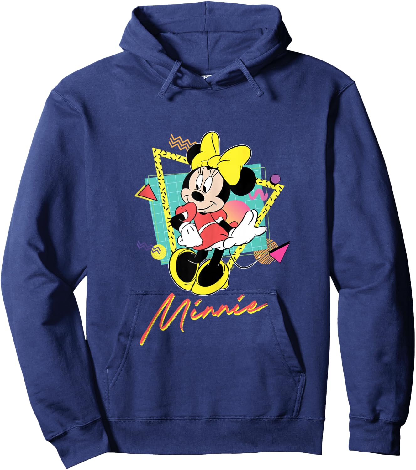 Disney Minnie Mouse Retro ’90s Couples Matching Valentine’s Hoodie - Hoodie | Navy