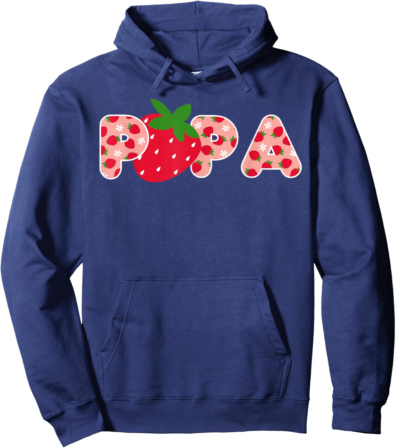 Papa Strawberry Erster Geburtstag Party Erdbeere Geburtstag Hoodie - Hoodie | Navy