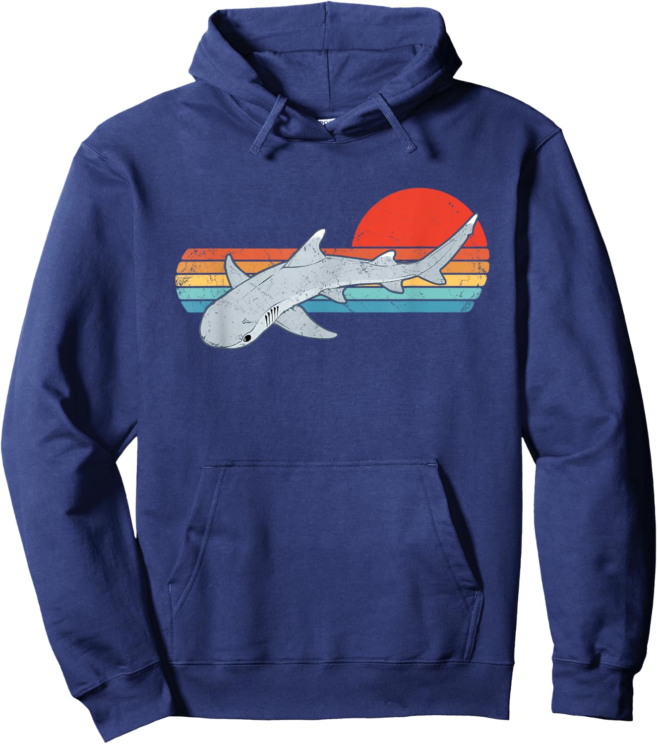Whitetip reef shark Hoodie - Hoodie | Navy