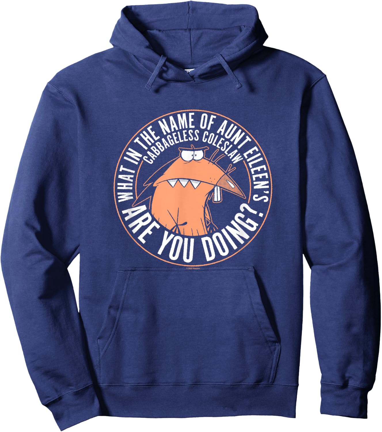 Angry Beavers Daggett What In The Name Of Are You Doing? Hoodie - Hoodie | Navy