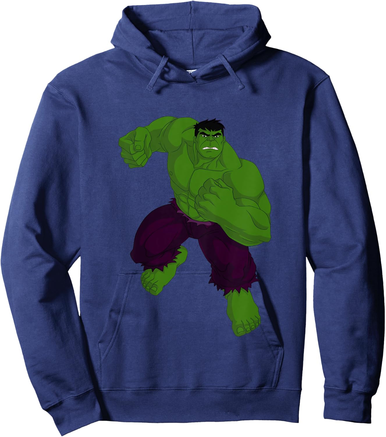 Kids Avengers Assemble Hulk Hoodie - Hoodie | Navy