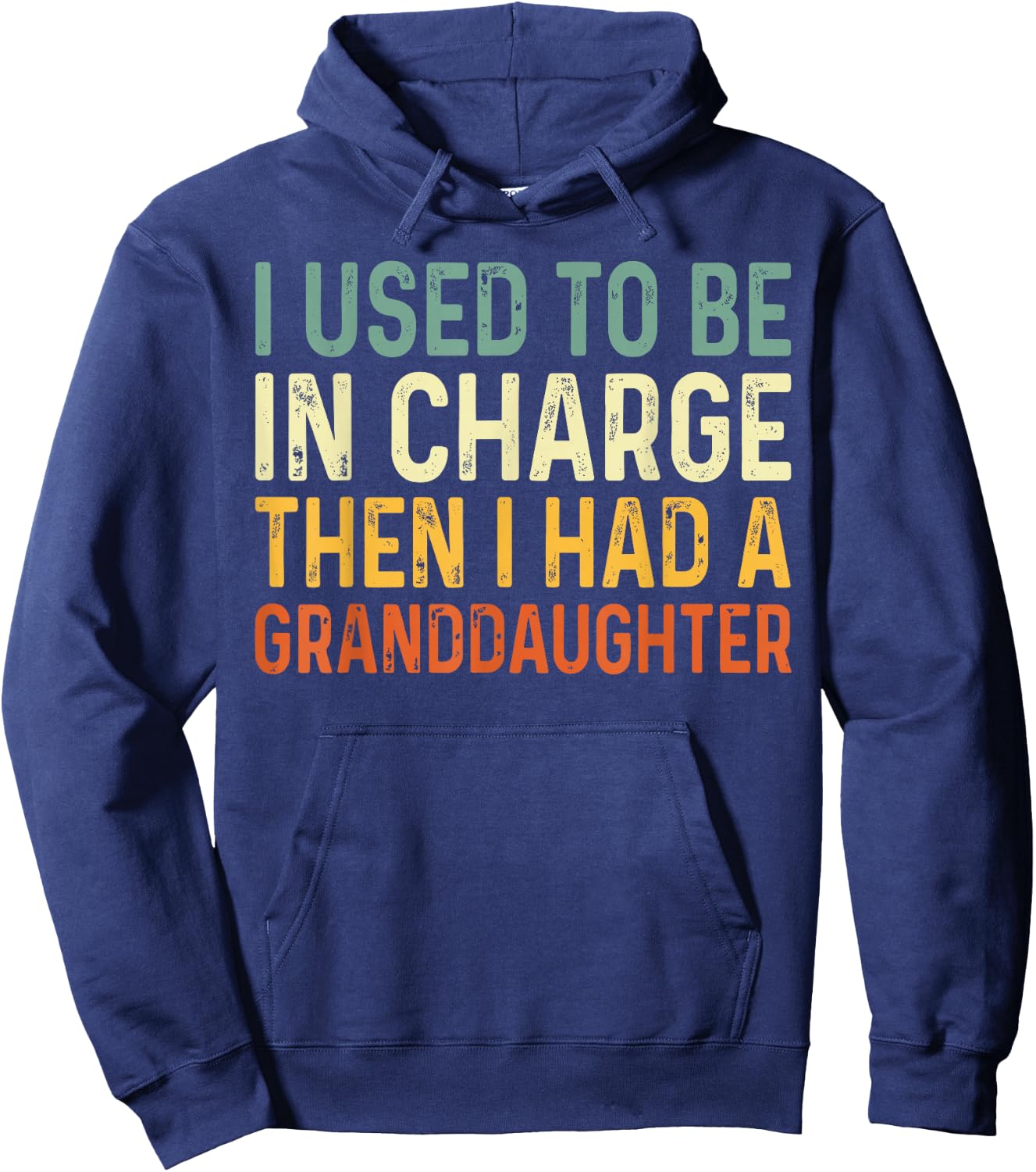 Used to Be in Charge Then Had Granddaughter Grandpa Grandma Hoodie - Hoodie | Navy