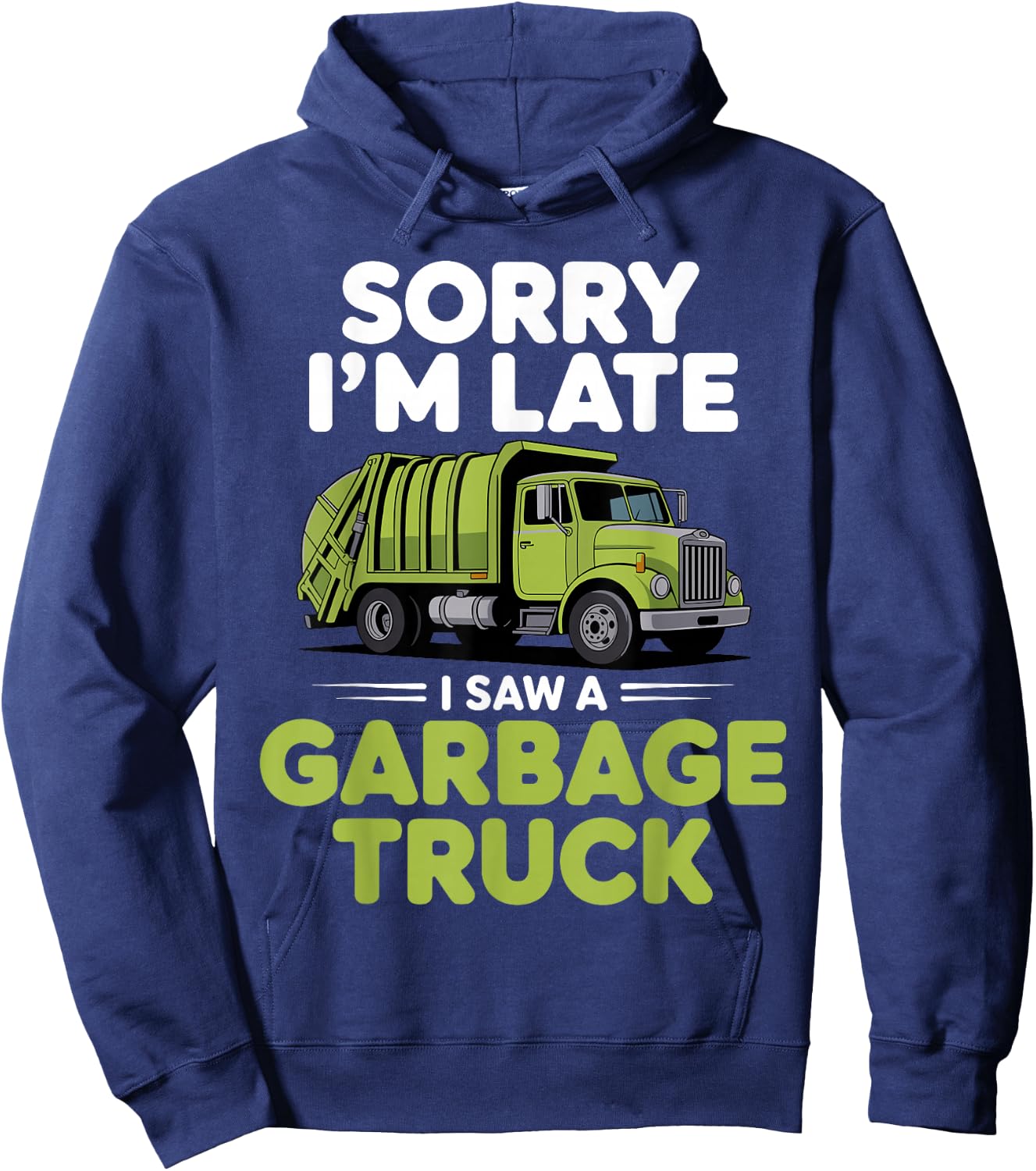 Garbage Truck Costume Women Kids Trash Garbage Man Hoodie - Hoodie | Navy
