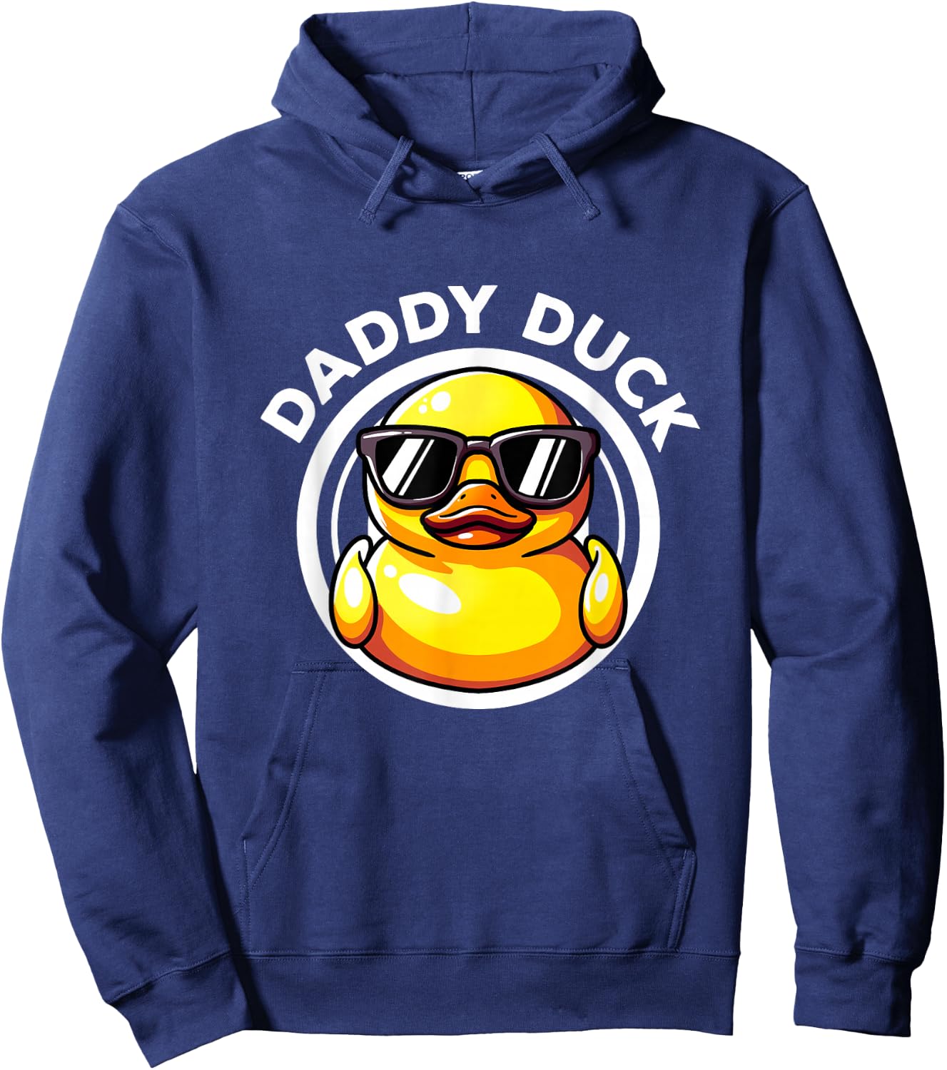 Daddy Duck Dad I Love Ducks Family Lover Funny Rubber Duck Hoodie - Hoodie | Navy
