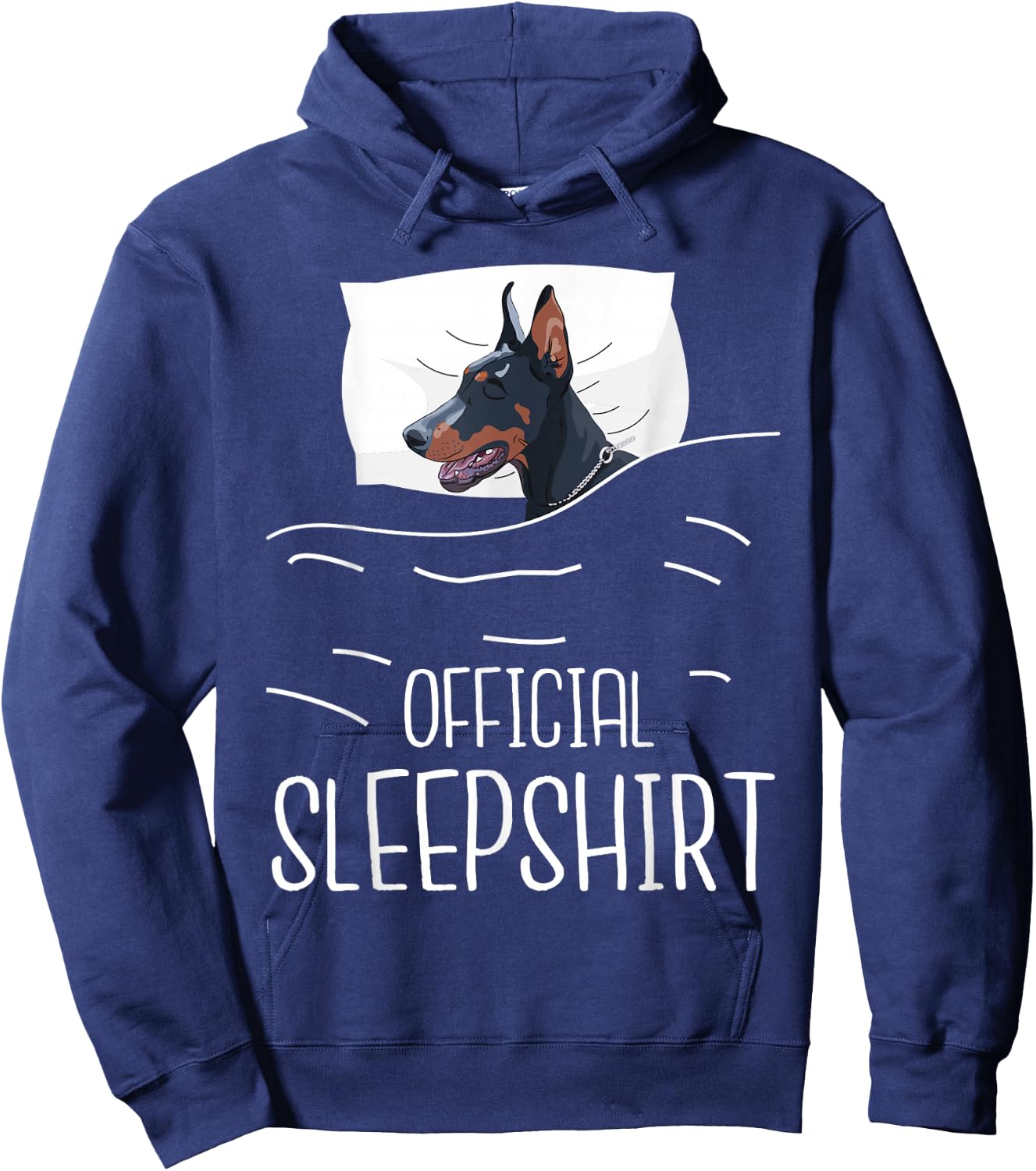Official Sleepshirt - Sleeping Doberman Canine Dog Trainer Hoodie - Hoodie | Navy