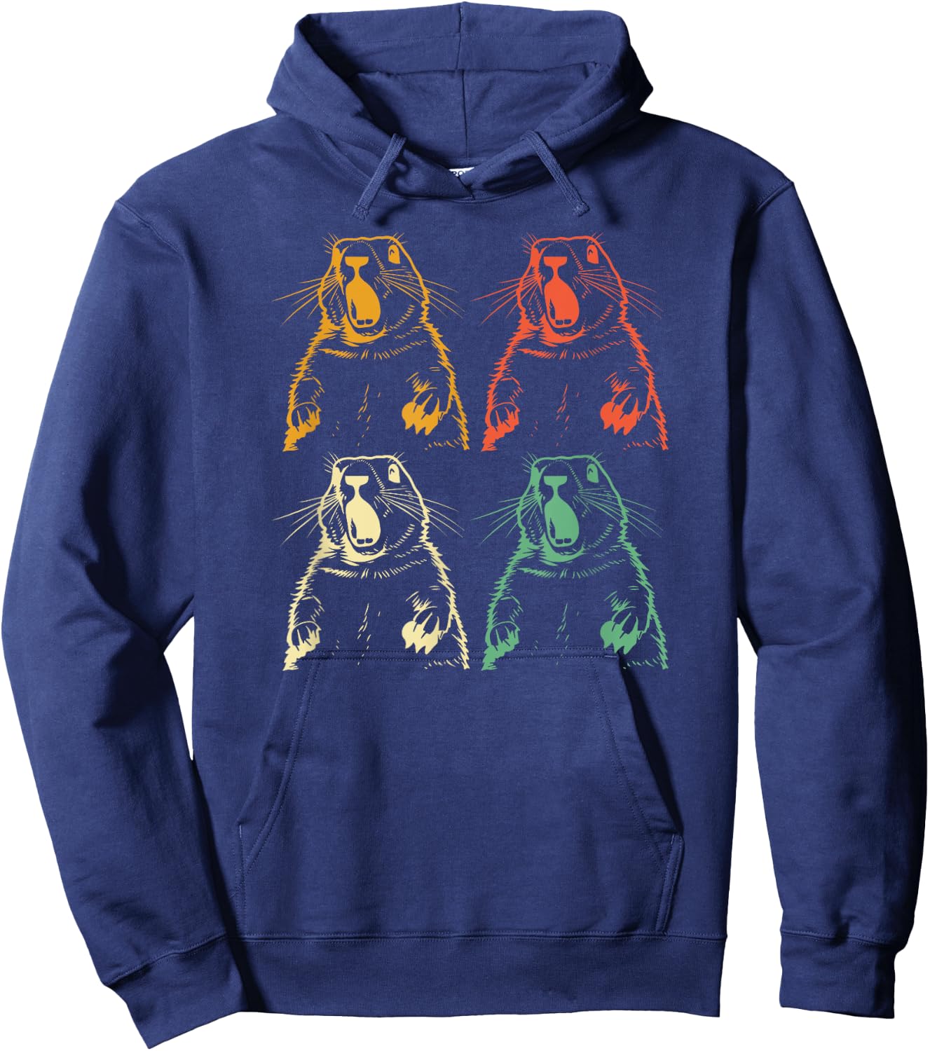 Prairie dog vintage for Prairie Dog Lover 60s 70s Retro Men Women Girls Kids Hoodie - Hoodie | Navy