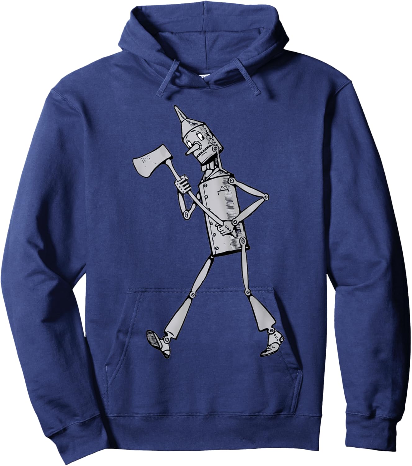 Retro Tin Man Shirt - The Wizard Of OZ T Shirt Hoodie - Hoodie | Navy