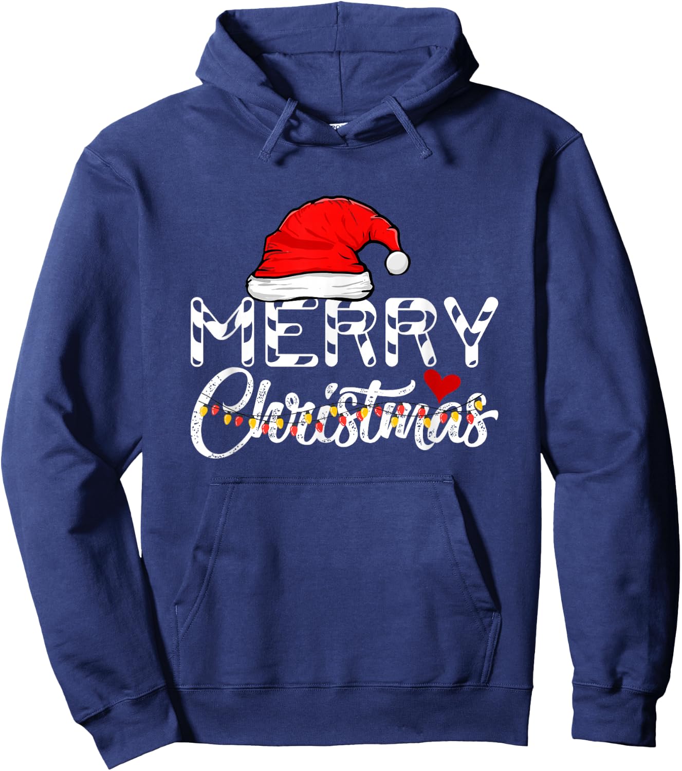 Merry Christmas Santa Claus Funny Family Hoodie - Hoodie | Navy