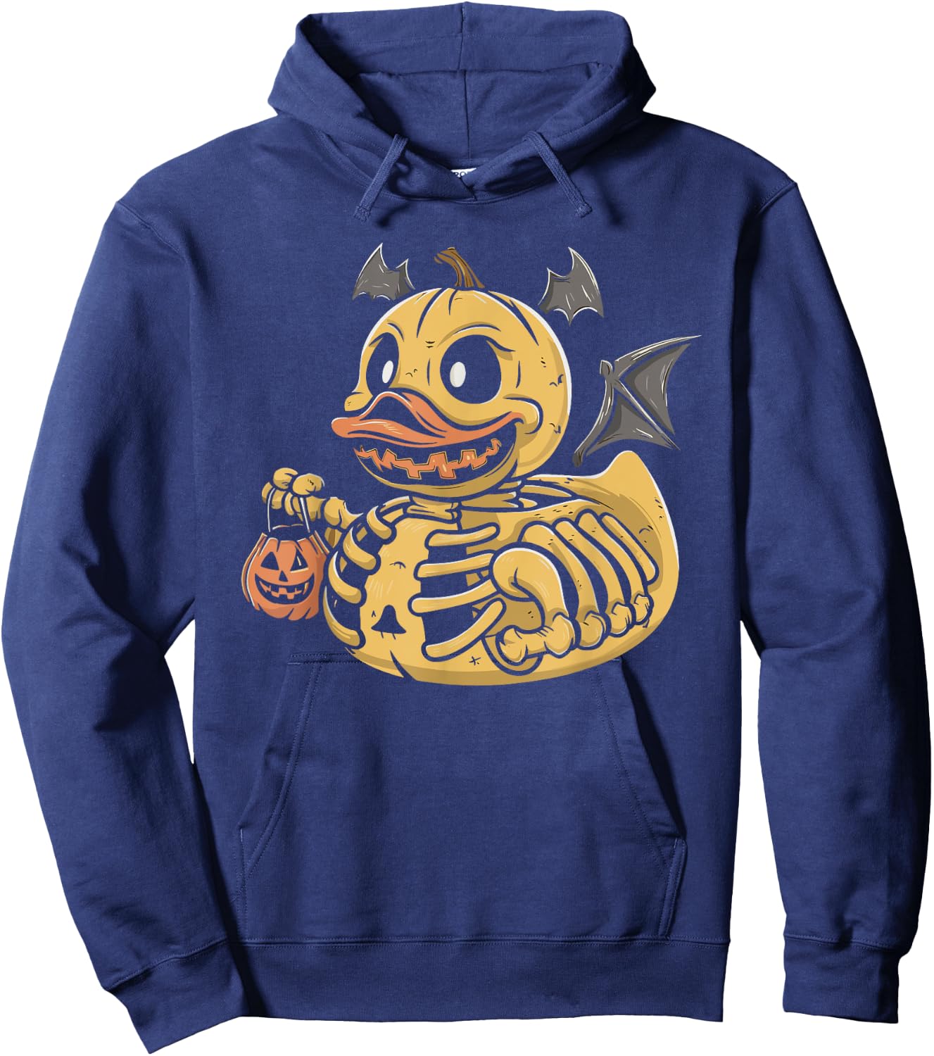 Rubber Duck Skeleton Rubber Duckie Costume Party Hoodie - Hoodie | Navy
