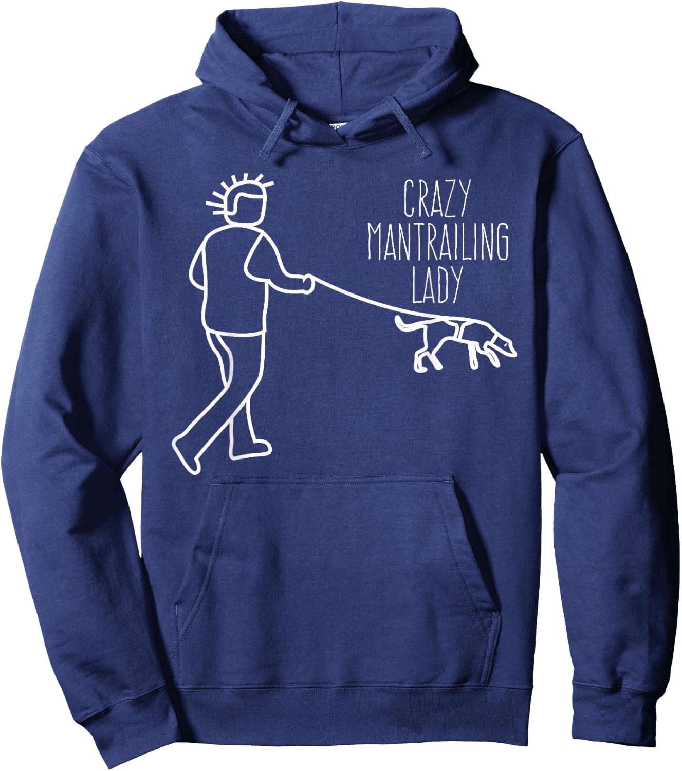 Mantrailing Lady Suchhund Mantrailer Hoodie - Hoodie | Navy