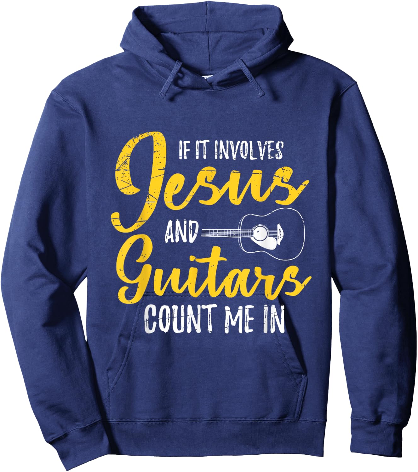Jesus Lord God Savior Devotee Gift Christian Men's Black Modern Letter Print Short Sleeve Hoodie - Hoodie | Navy