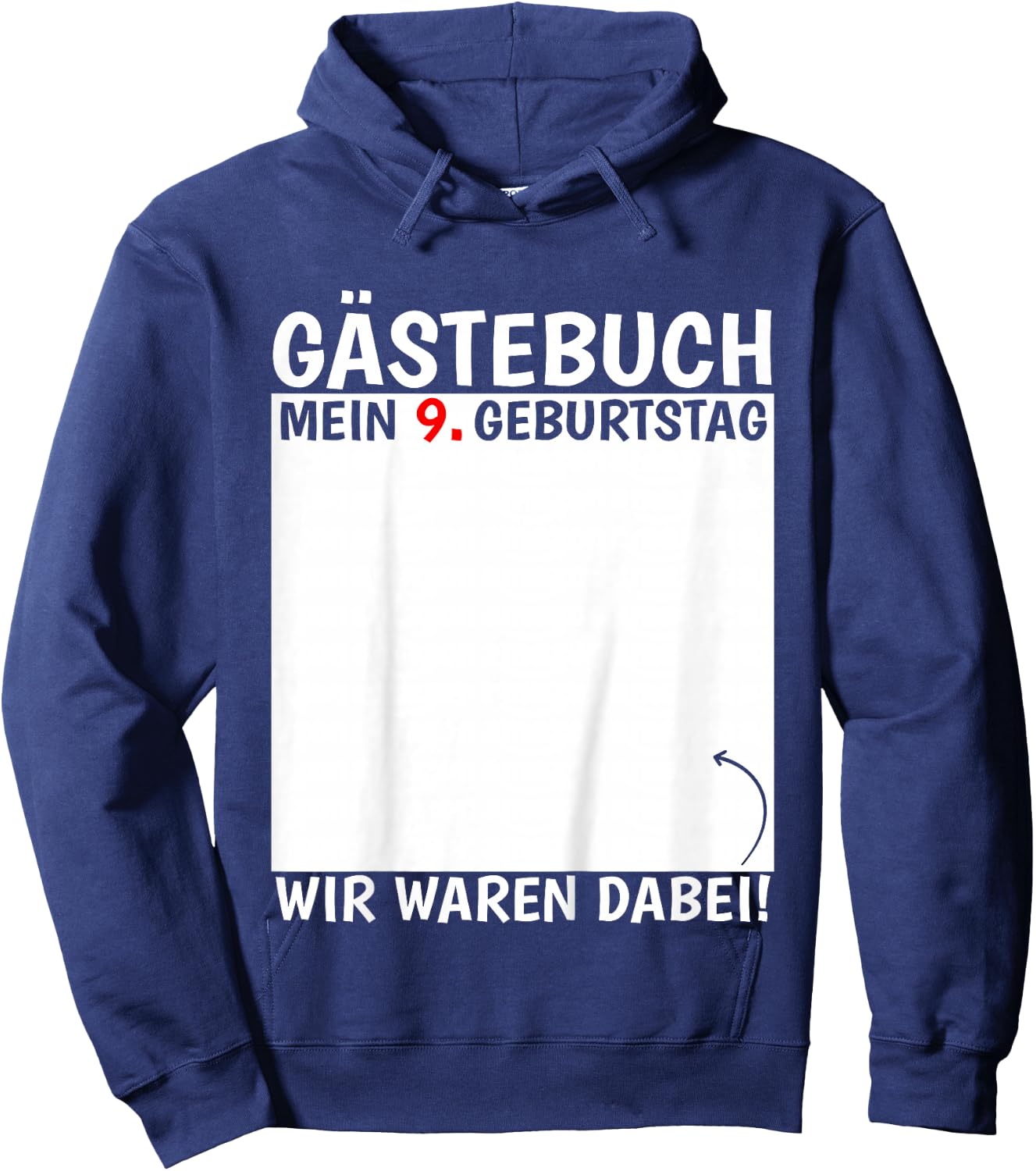 Kids 9th Birthday 9 Years 2015 Funny Birthday Gift , black Hoodie - Hoodie | Navy