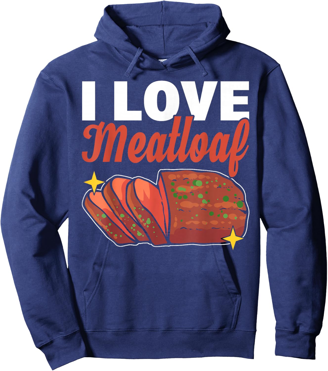 I Love Meatloaf Hoodie - Hoodie | Navy