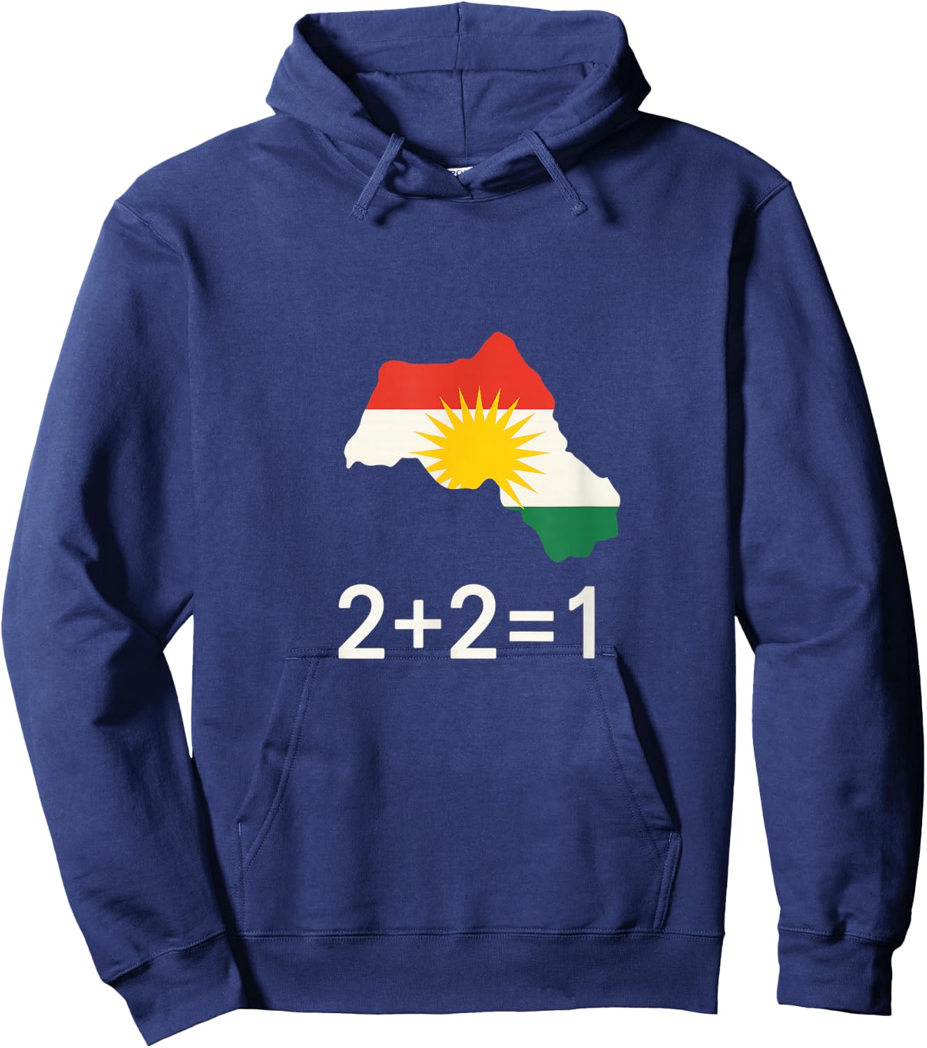 2+2=1 Kurdisch Hoodie - Hoodie | Navy