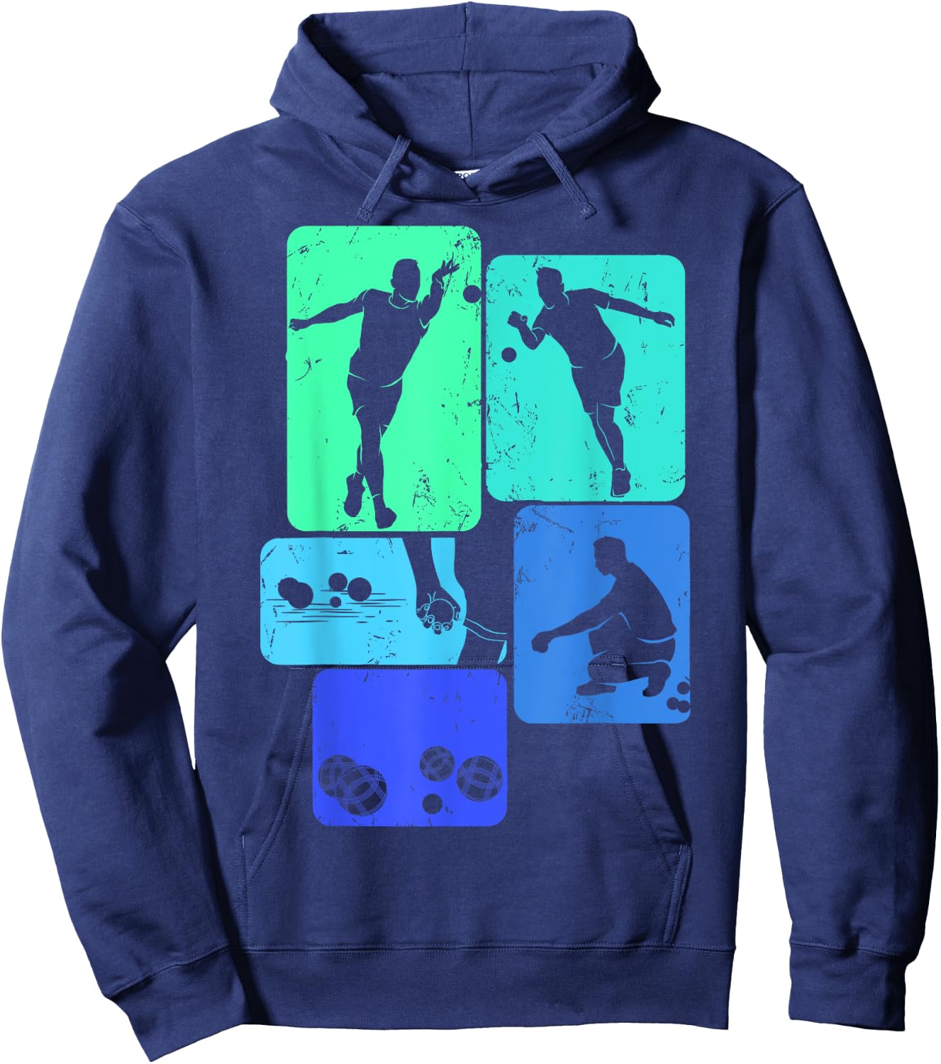 Boccia Boule Men's , Black, S Hoodie - Hoodie | Navy