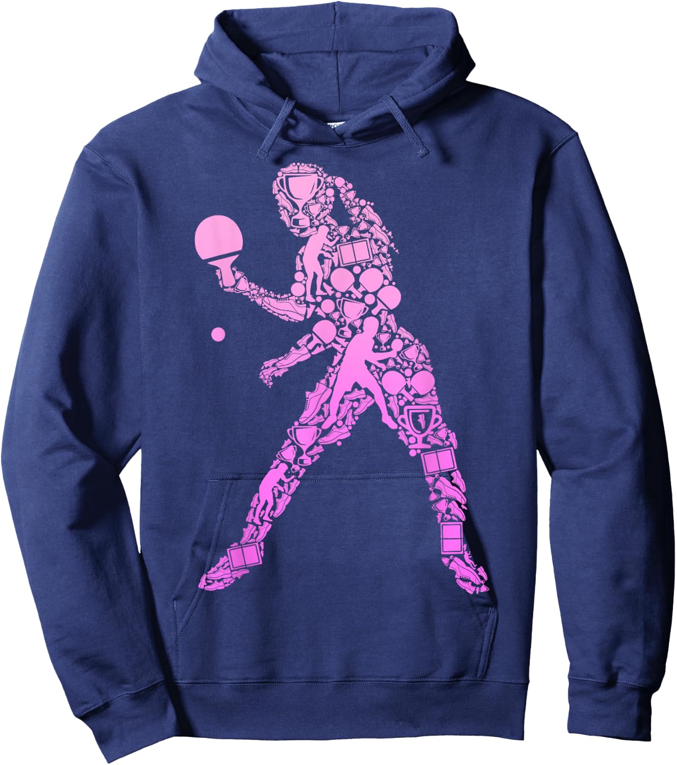 Tischtennis Tischtennisspielerin Ping Pong Kinder Mädchen Hoodie - Hoodie | Navy