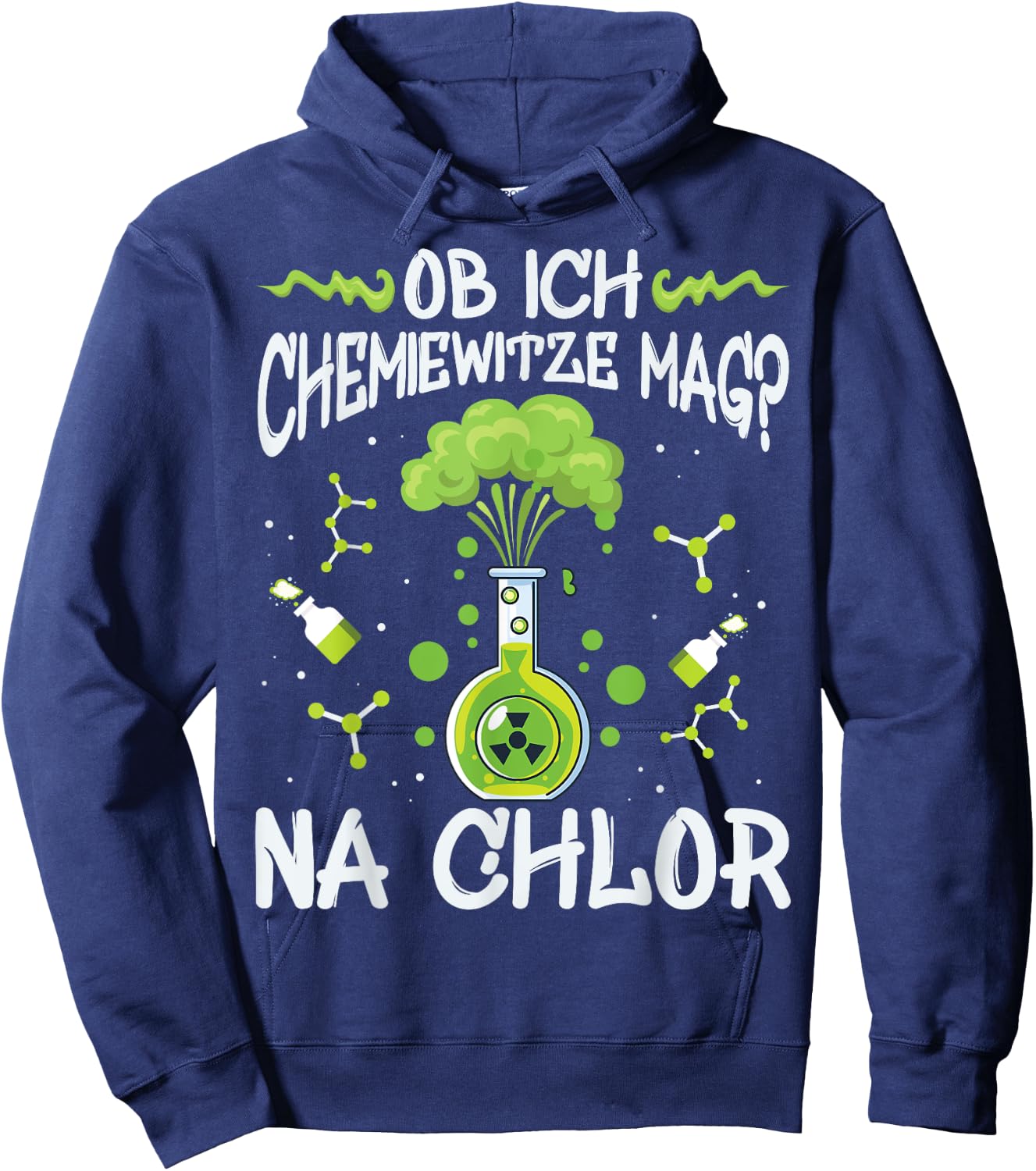 Chemie Witze, Chemie Studium Humor, Chlor lustiges Chemiker Hoodie - Hoodie | Navy