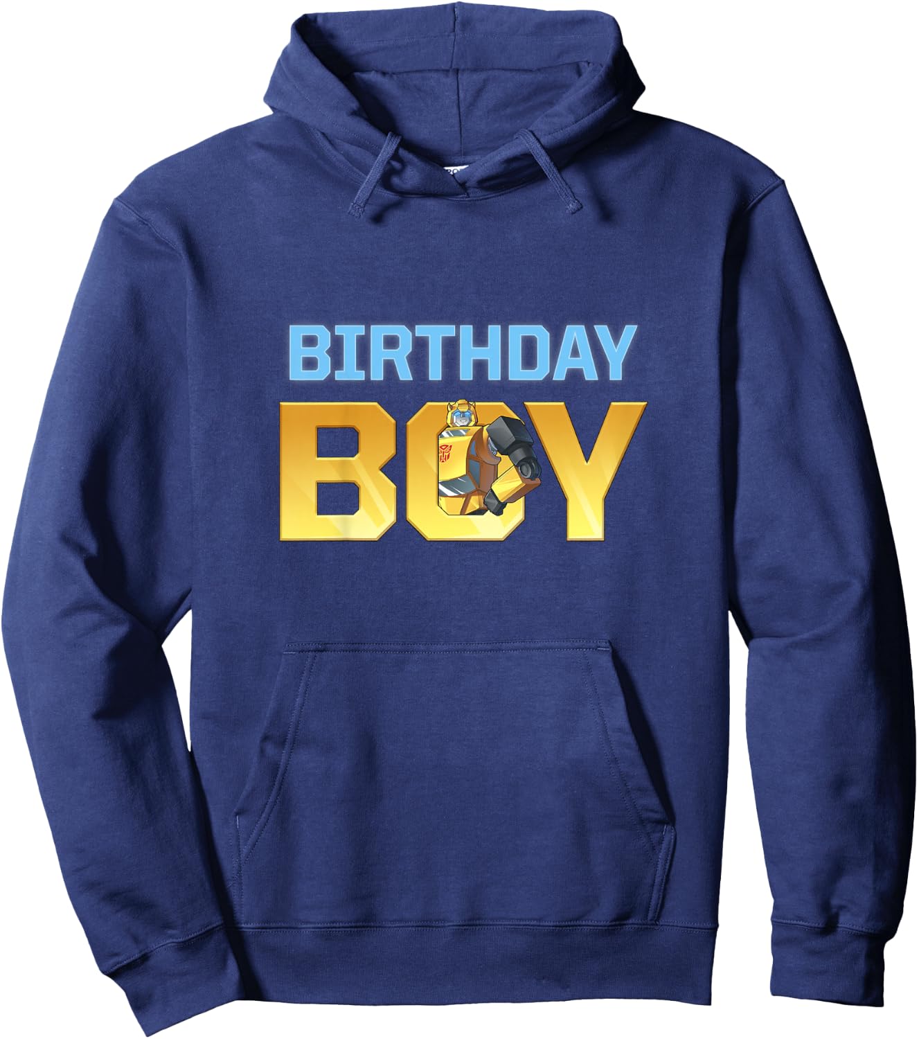 Kids Transformers Birthday Boy Classic Bumblebee Logo Youth Hoodie - Hoodie | Navy