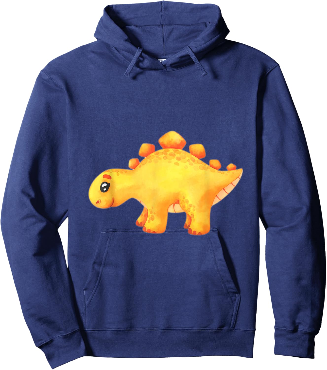 Cute Yellow stegosaurus Hoodie - Hoodie | Navy