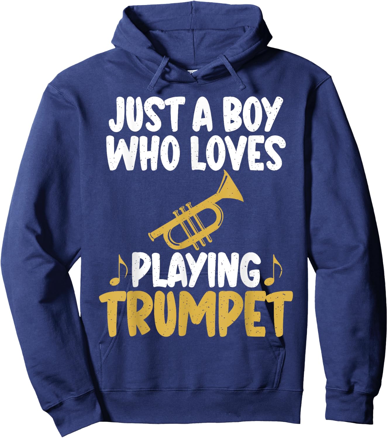 Just a Boy who loves Playing Trumpet Boy Trumpet Hoodie - Hoodie | Navy