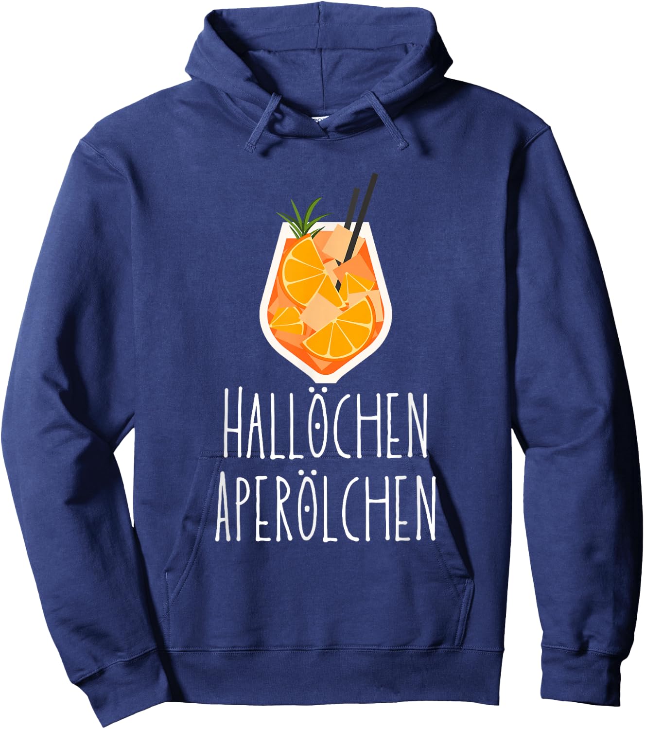 Hallöchen Aperölchen | Holy Aperollin Spritz Aperoly Aperoli , black Hoodie - Hoodie | Navy