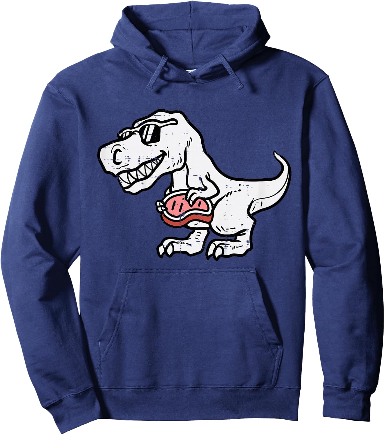 Kids Bbq Meat Lover Dino Trex Barbecue Grilling Boys Kids Toddler Hoodie - Hoodie | Navy