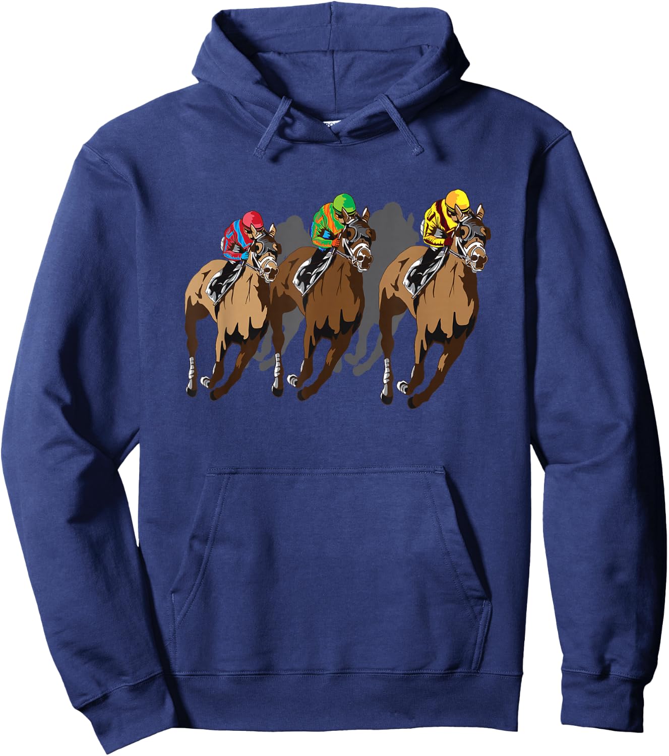 Funny Horse Racing Jockey Racer Derby Rider Race Track Gifts Small Hoodie - Hoodie | Navy