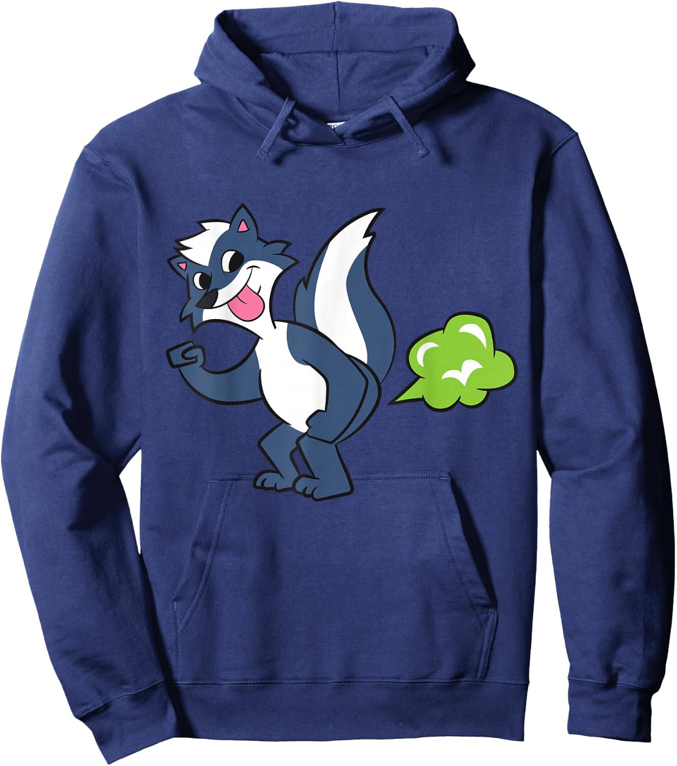 Skunk Farting Fart Squirrel Cute Skunk Hoodie - Hoodie | Navy
