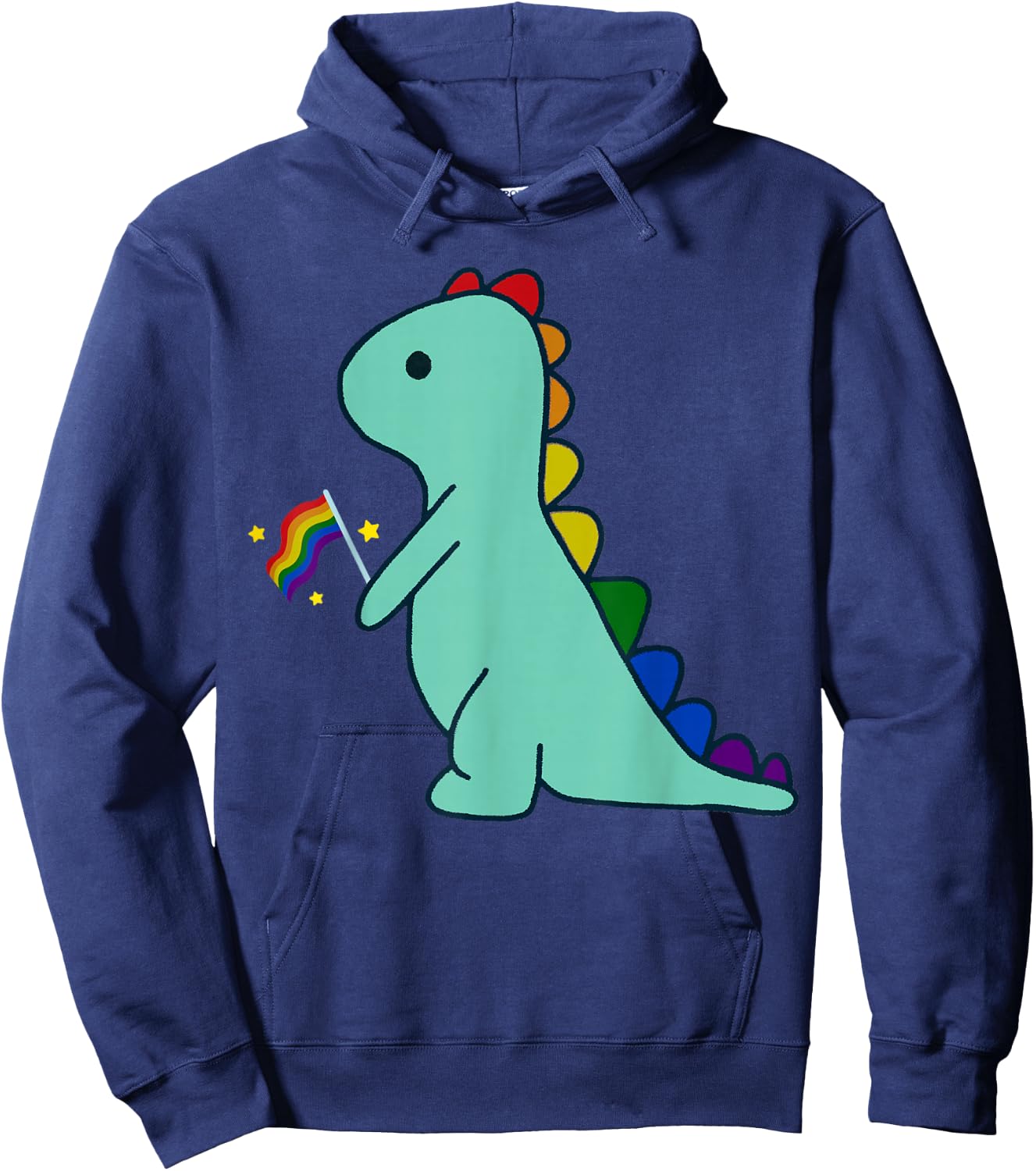 LGBTQ Allysaurus Dinosaurier Regenbogen Flagge Ally Gay Pride Monat Hoodie - Hoodie | Navy