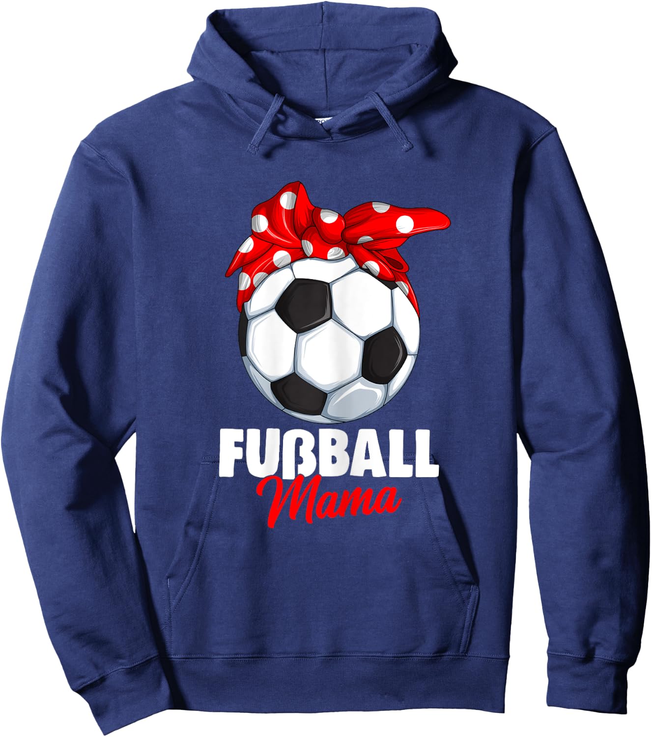 Women's Football Mum Footballer Mother , black, s Hoodie - Hoodie | Navy