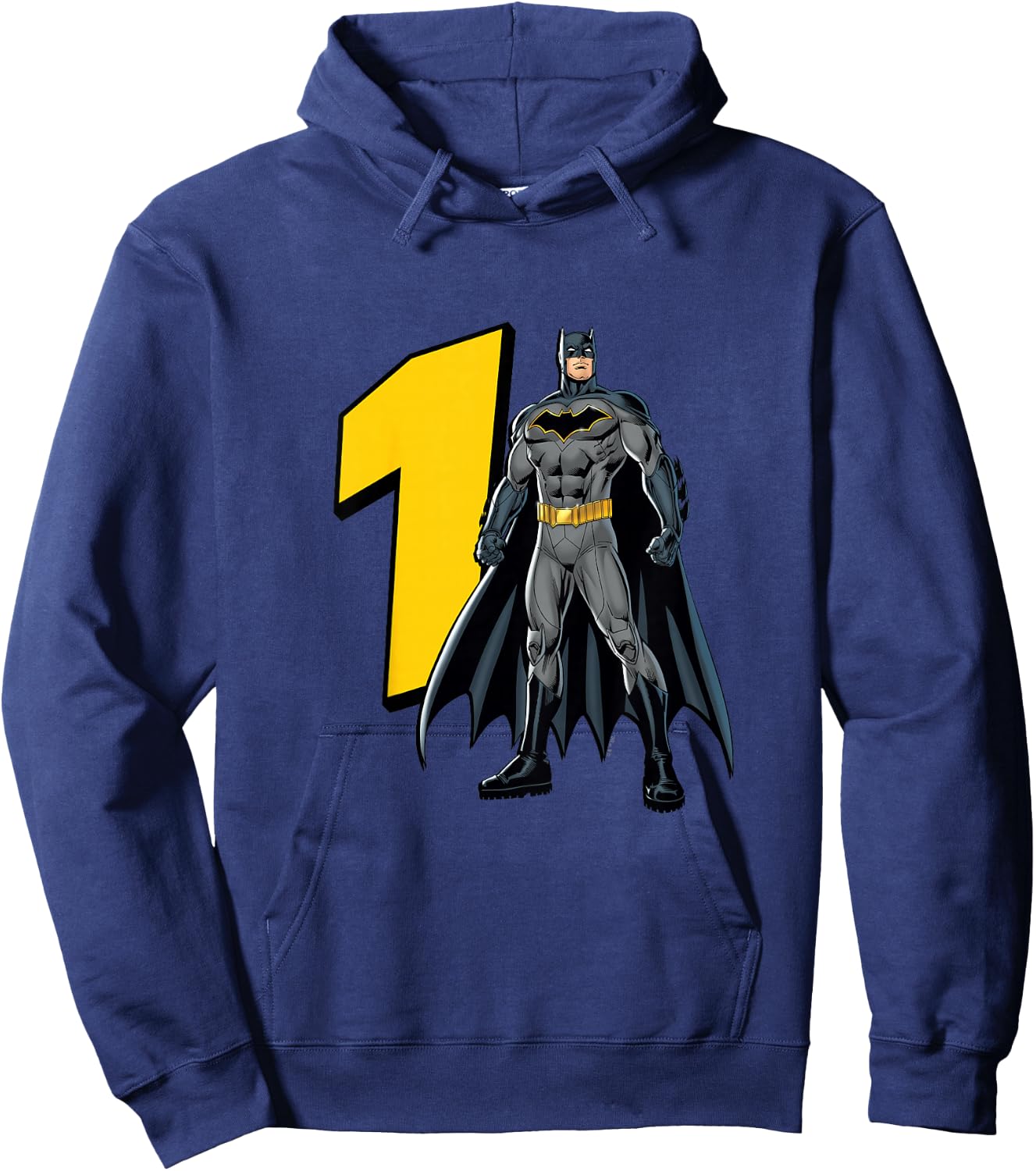 Kids Batman Super Hero 1st Birthday Hoodie - Hoodie | Navy