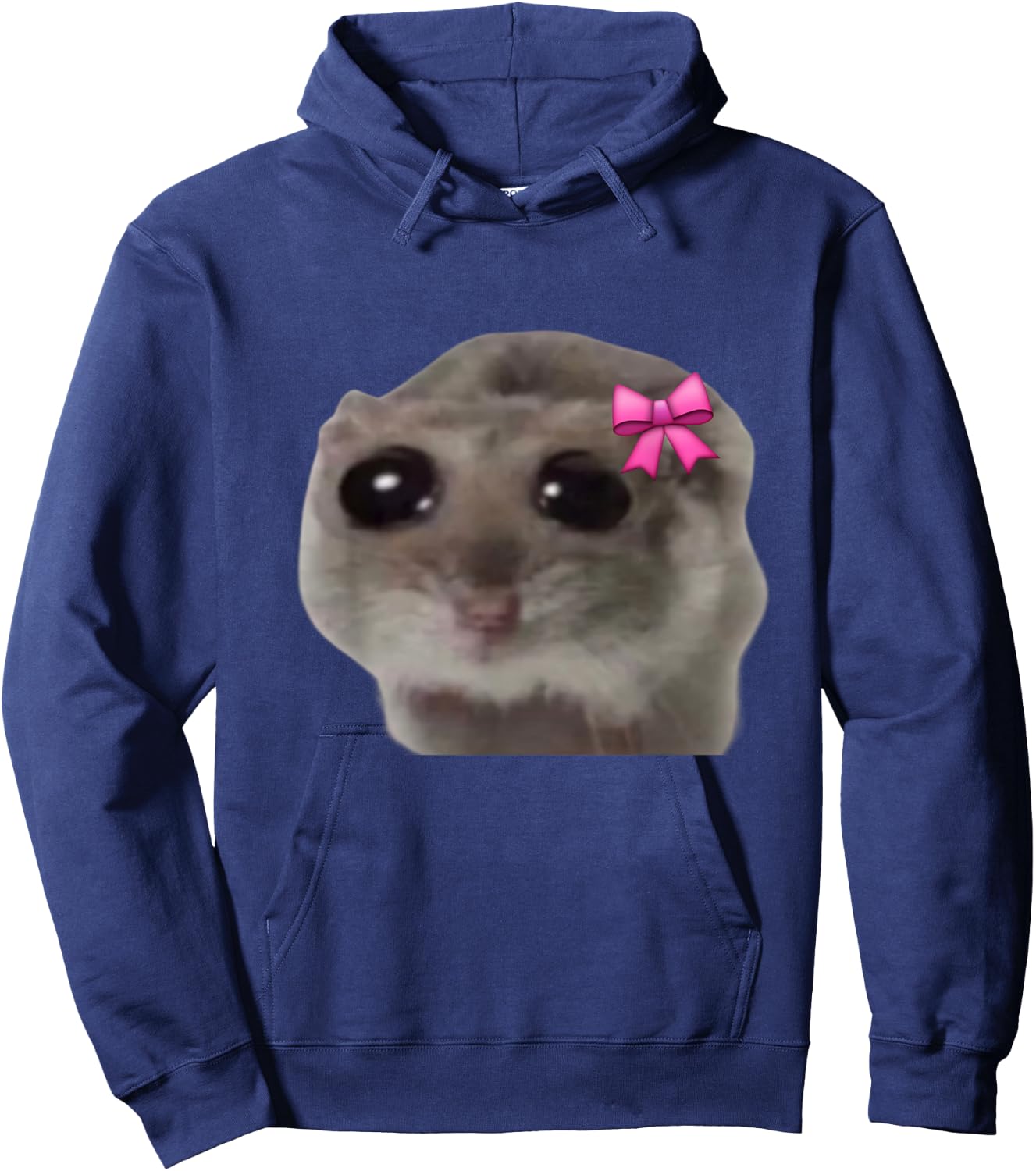 Official Sad Hamster Meme Hoodie - Hoodie | Navy
