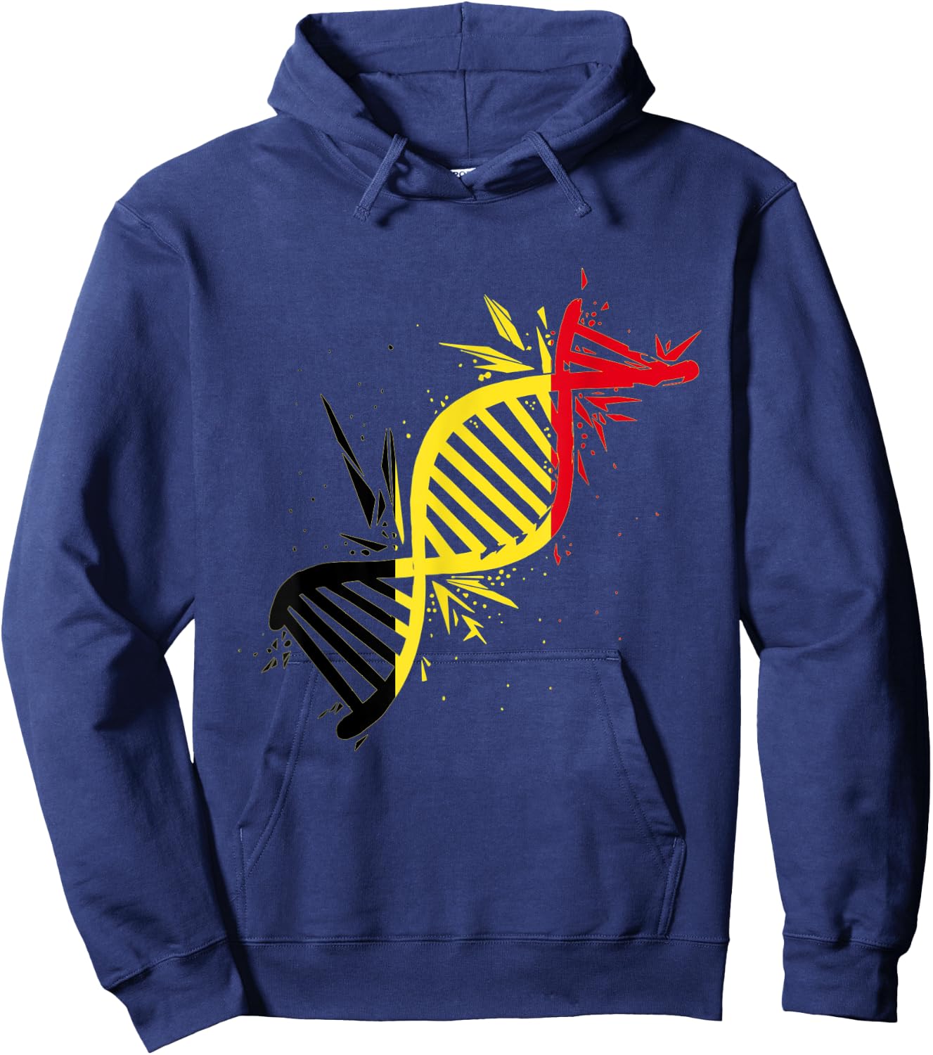 Belgium DNA Molecule Belgium Flag Belgique Belgian Roots Hoodie - Hoodie | Navy