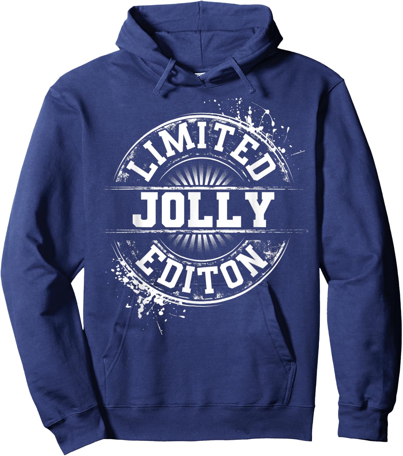 JOLLY Funny Surname Family Tree Birthday Reunion Gift Hoodie - Hoodie | Navy