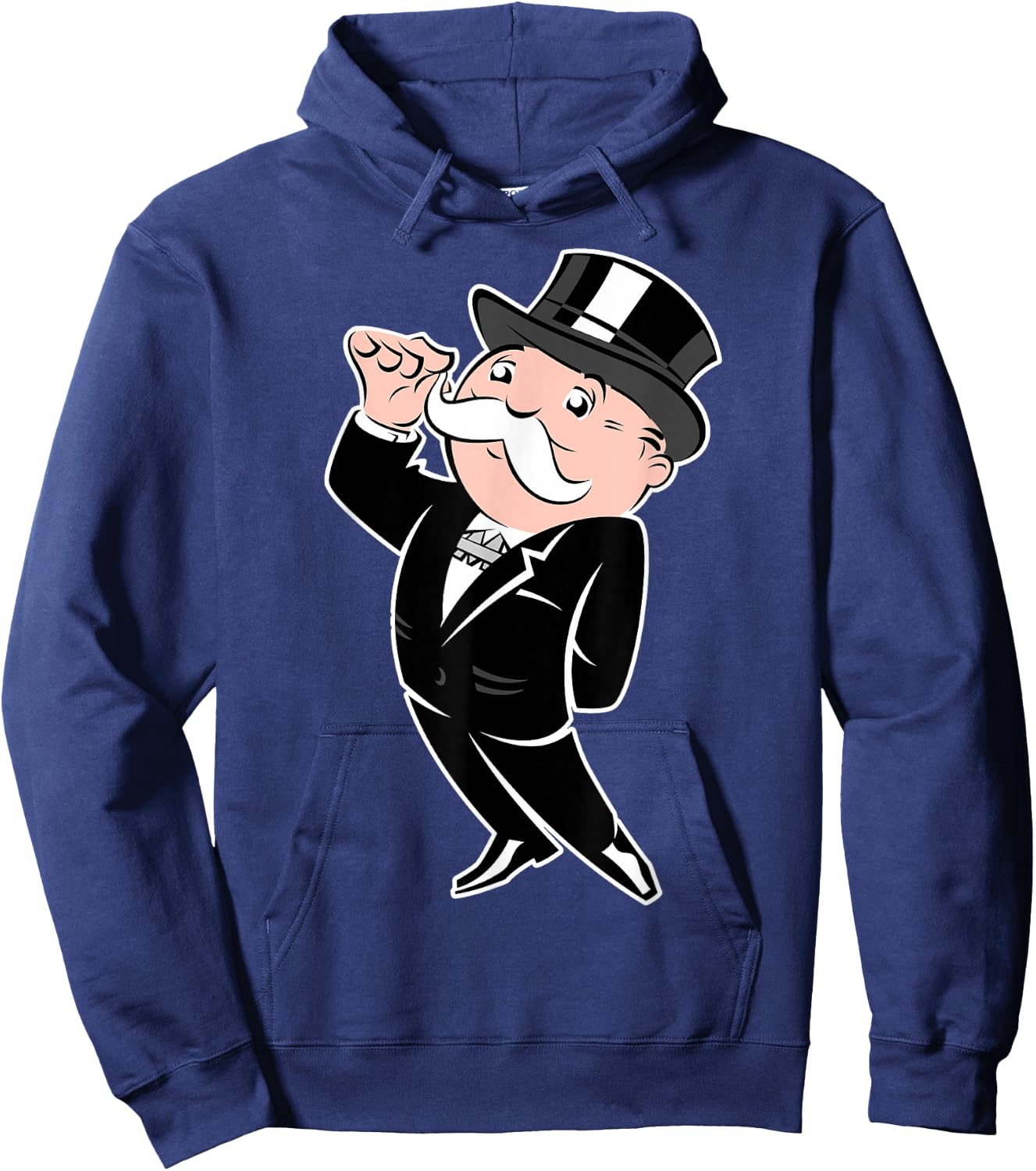 Monopoly Man Rich Uncle Penny Bags Vintage Portrait Hoodie - Hoodie | Navy
