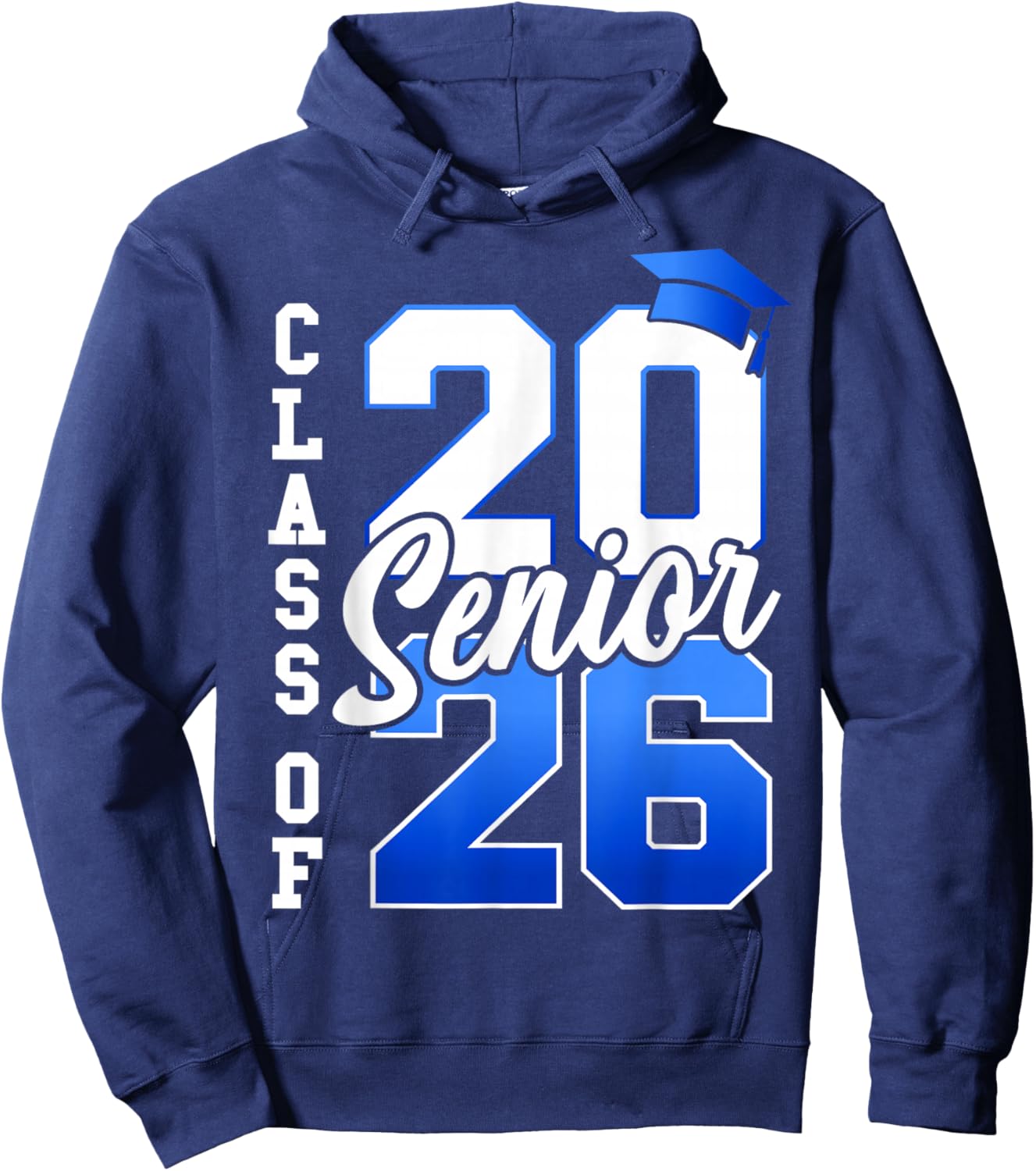 Class of 2026 Senior 2026 Graduation Student Kids Graduate Hoodie - Hoodie | Navy