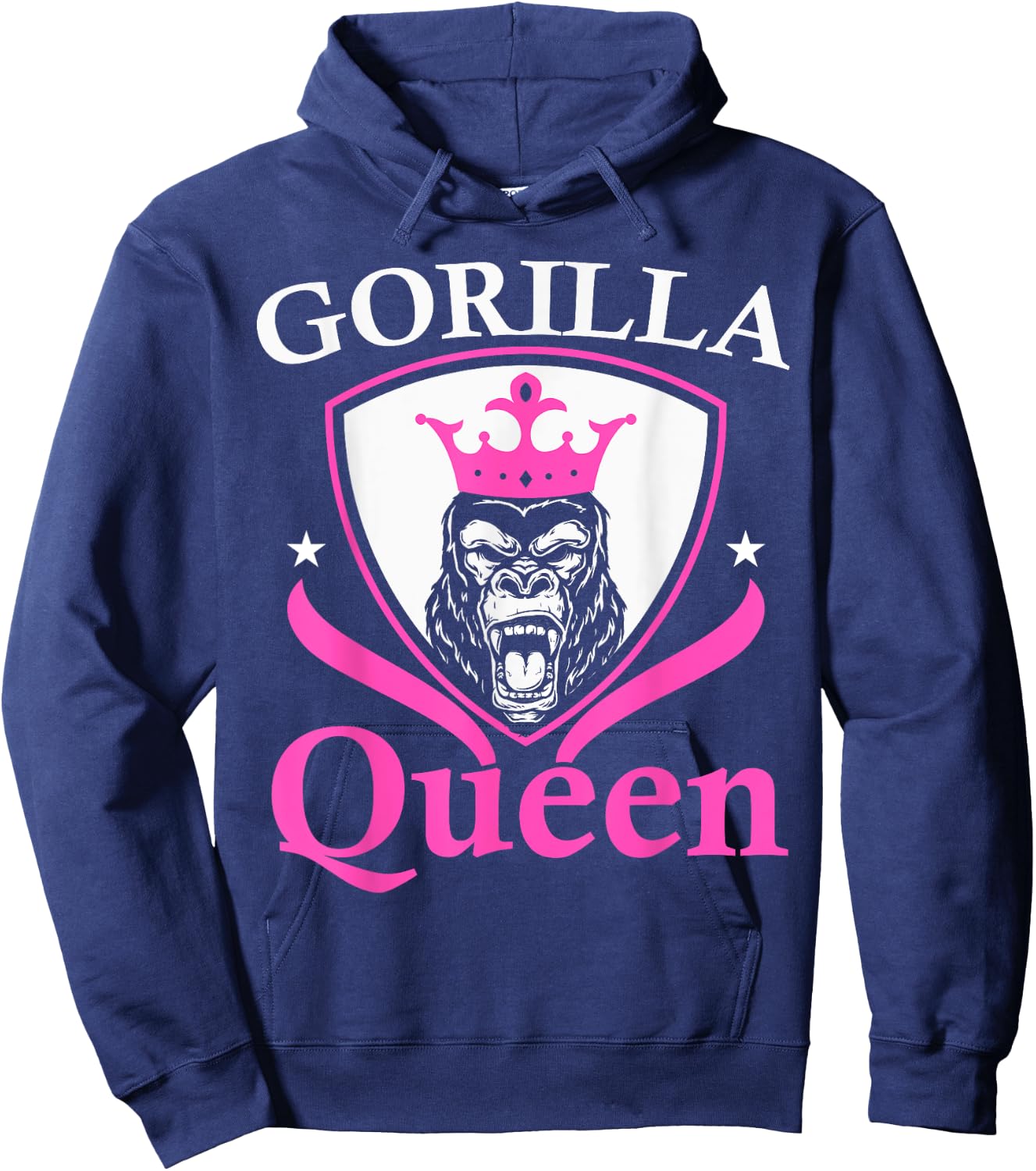 Gorilla Queen Ape Lover Monkey Whisperer Zookeeper Hoodie - Hoodie | Navy