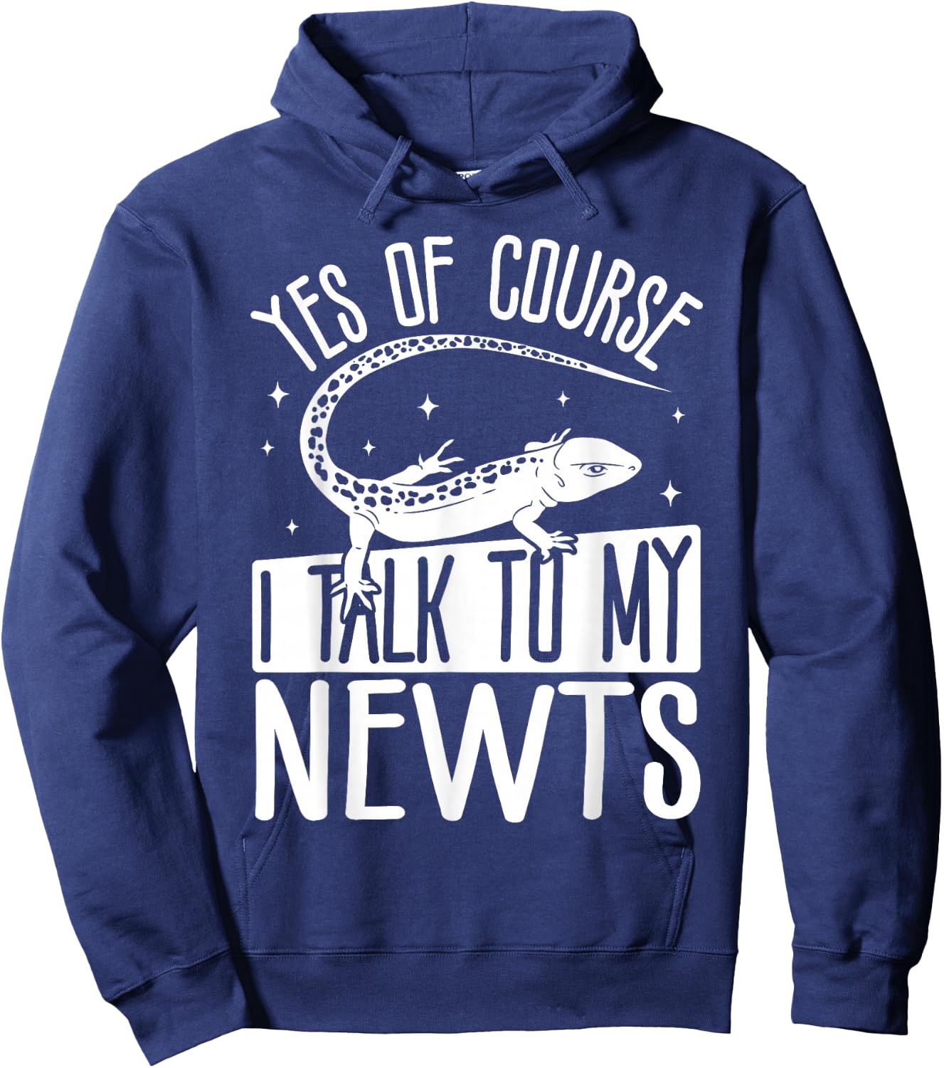 Newt Stuffed Animal Lizard Lover Reptile Keeper Newt Hoodie - Hoodie | Navy