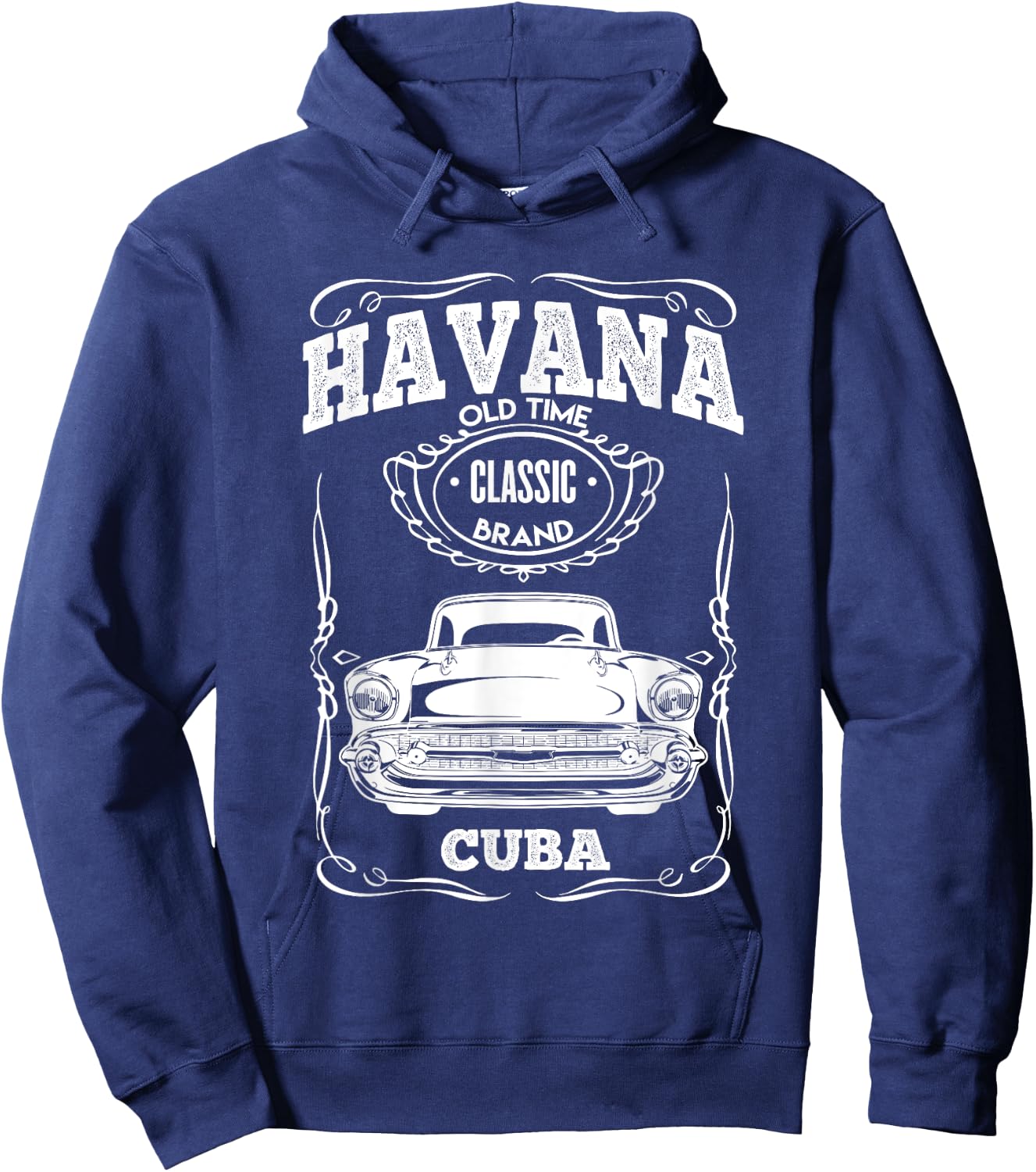 Havana Classic Cars Cuba Muscle Retro Vintage Gift Hoodie - Hoodie | Navy
