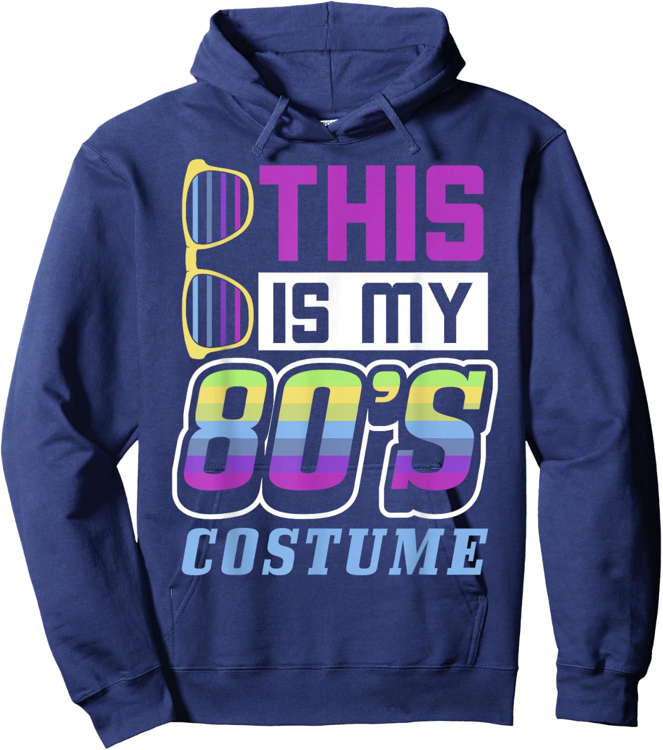 80s gift, This Is My 80s Costume gift, 80s Party Hoodie - Hoodie | Navy