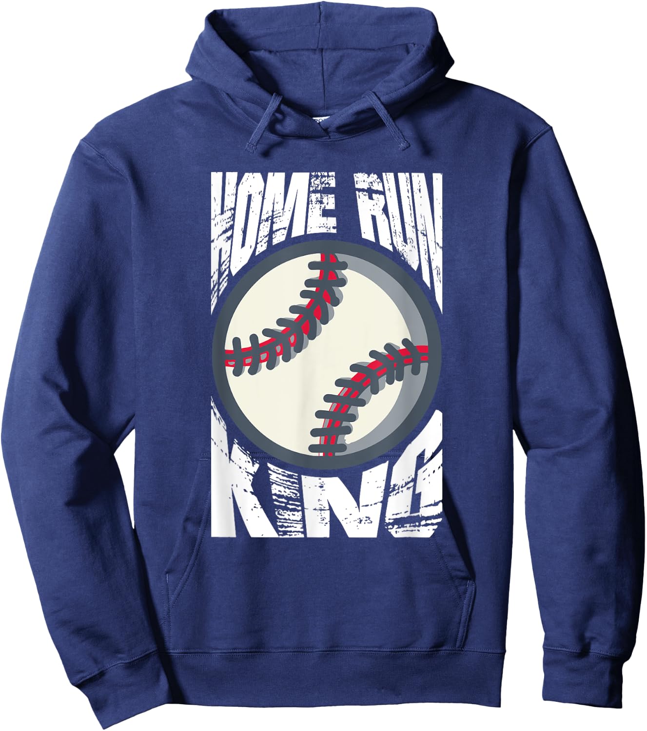 Baseball Home Run King Sports Hoodie - Hoodie | Navy