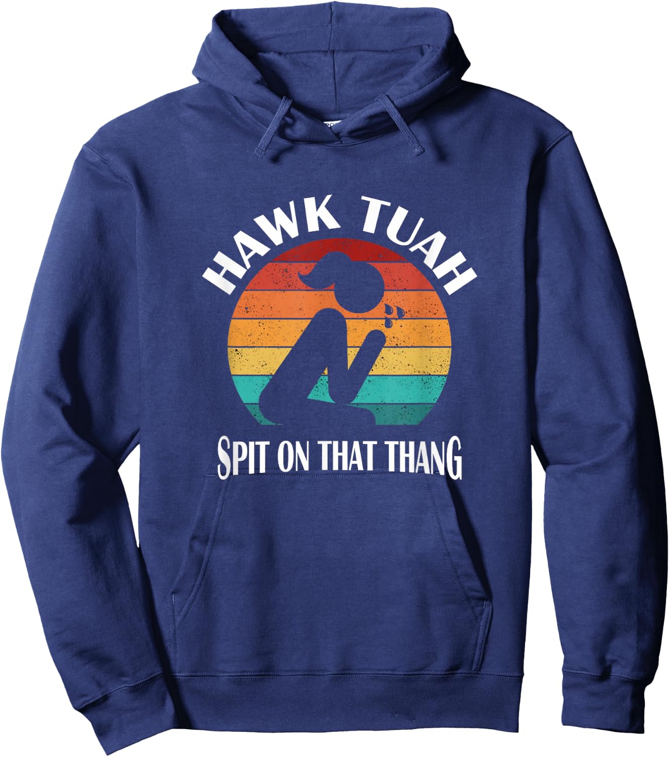 Hawk Tuah Hoodie - Hoodie | Navy
