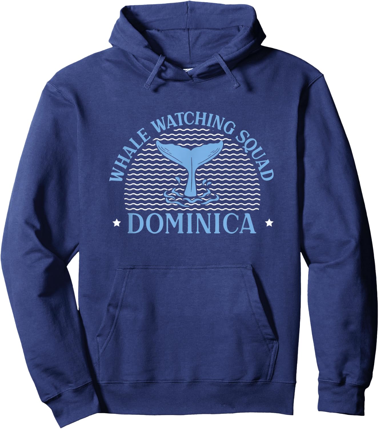 Whale Watching Squad Dominica Proud Marine Mammal Hoodie - Hoodie | Navy
