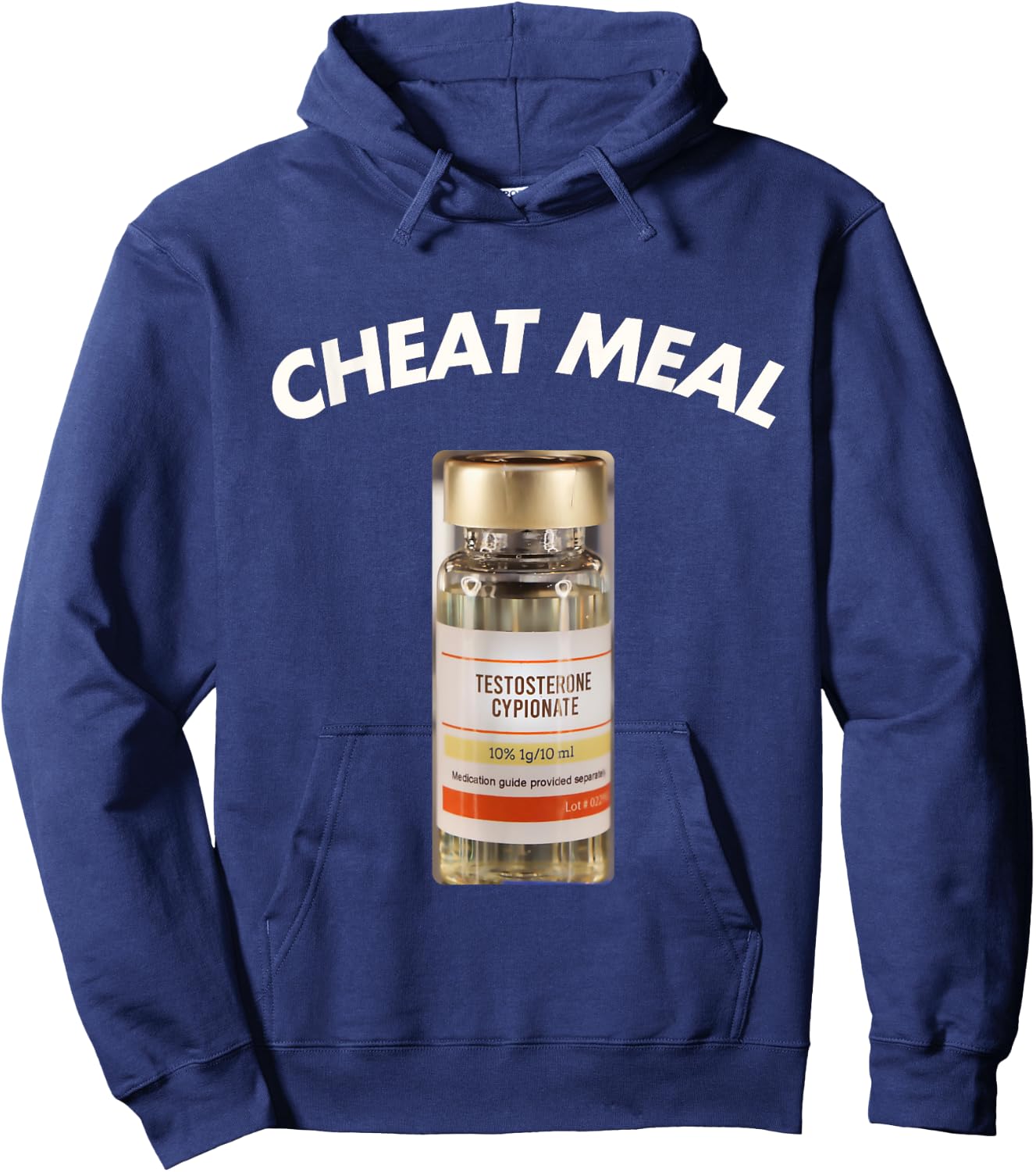 Anabolic steroids shirt Funny testosterone joke shirt Tren Hoodie - Hoodie | Navy