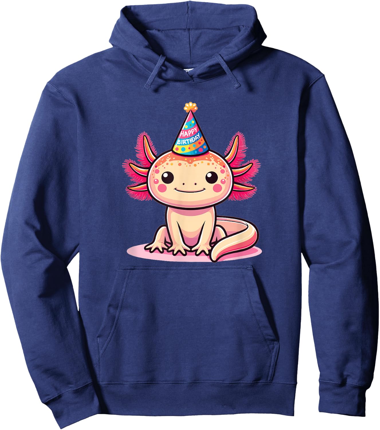 Birthday Axolotl For Kids A Birthday Axolotl Hoodie - Hoodie | Navy