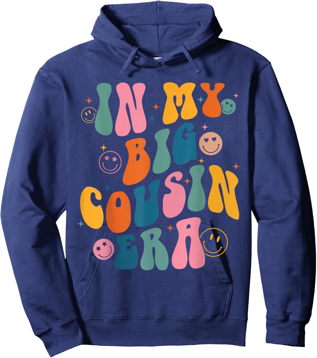 Retro In My Big Cousin Era, Lustig, Coole Cousins Club Kleinkind Hoodie - Hoodie | Navy