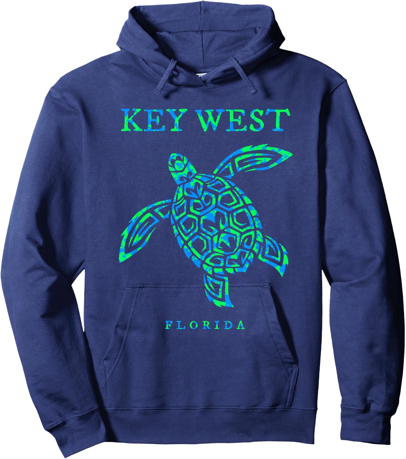 Key West Florida Sea Turtle Boys Girls Toddler Hoodie - Hoodie | Navy